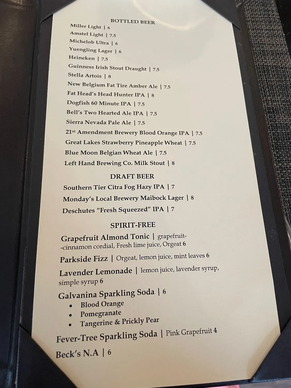 Menu 1