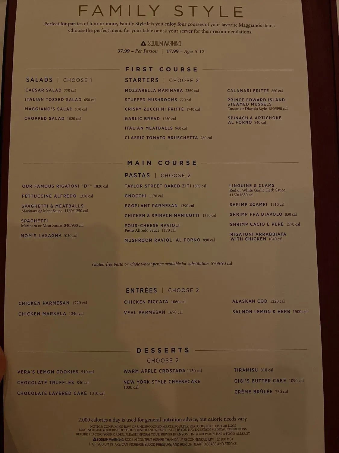 Menu 4