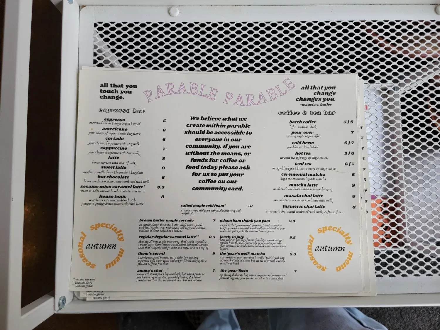 Menu 5