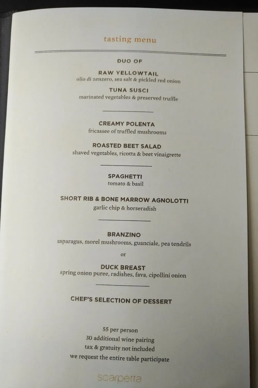 Menu 5