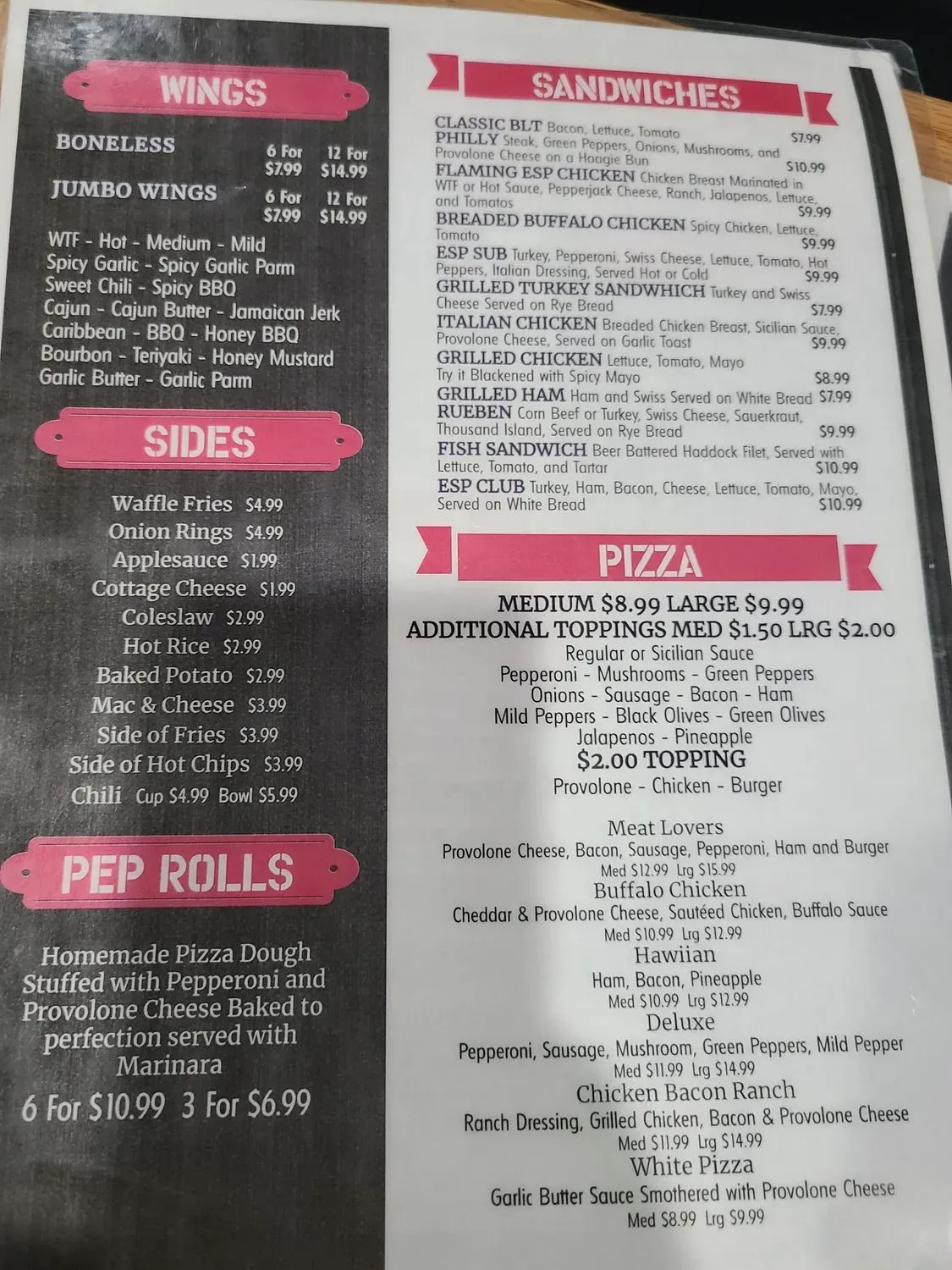 Menu 5