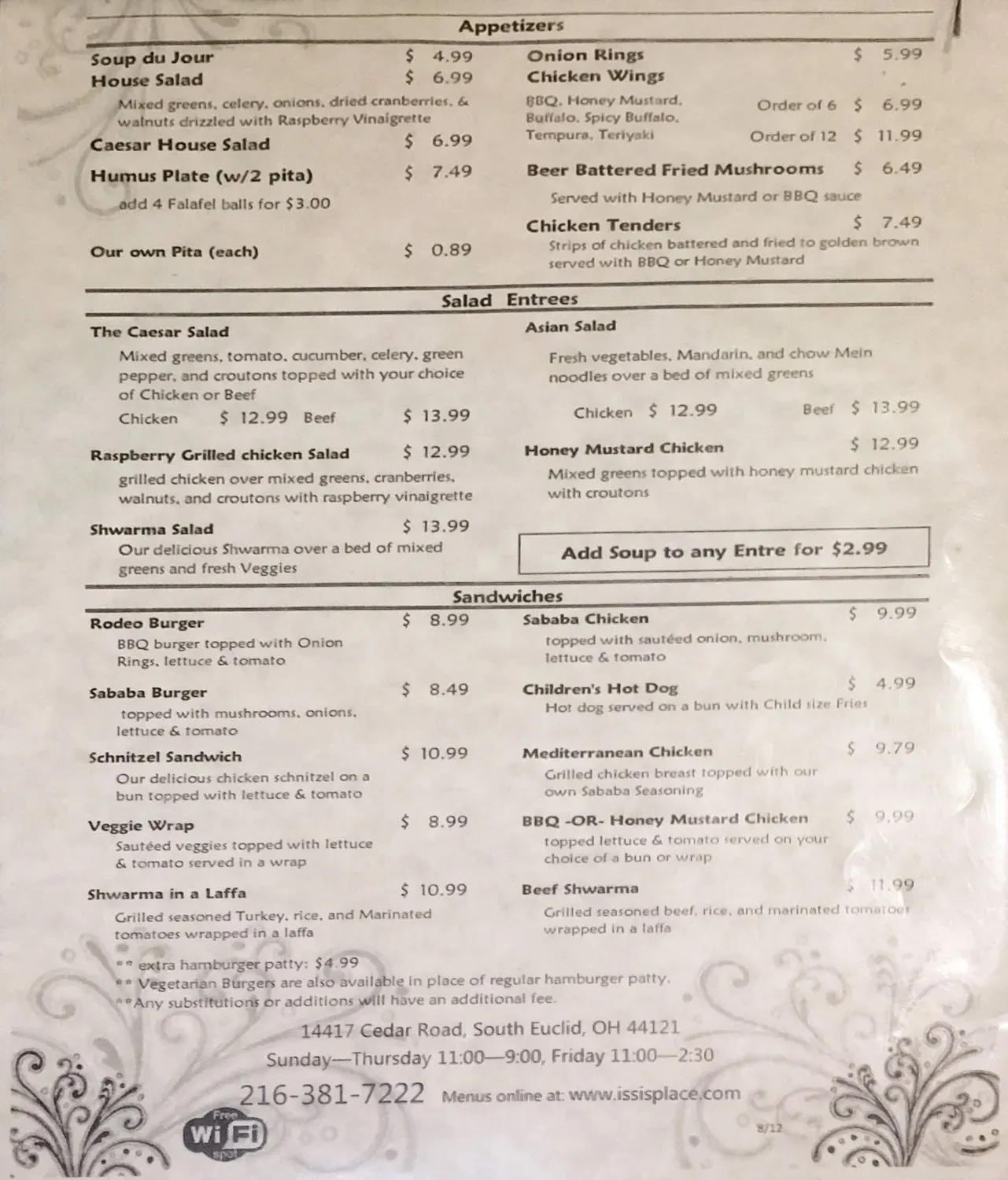 Menu 4