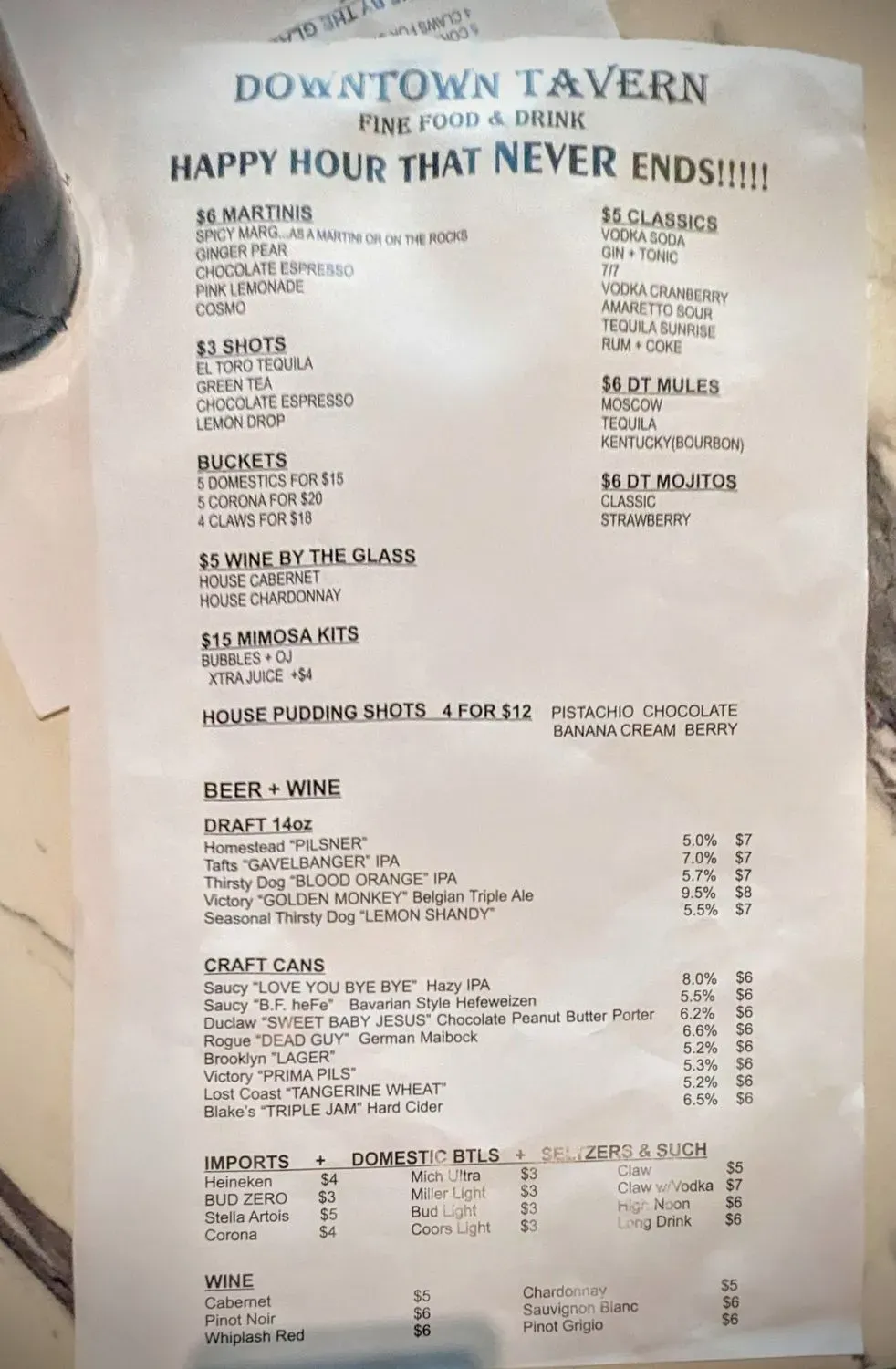 Menu 1