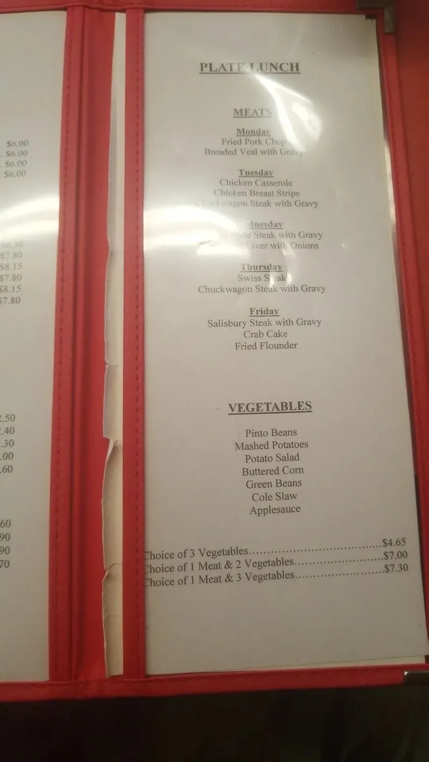 Menu 5