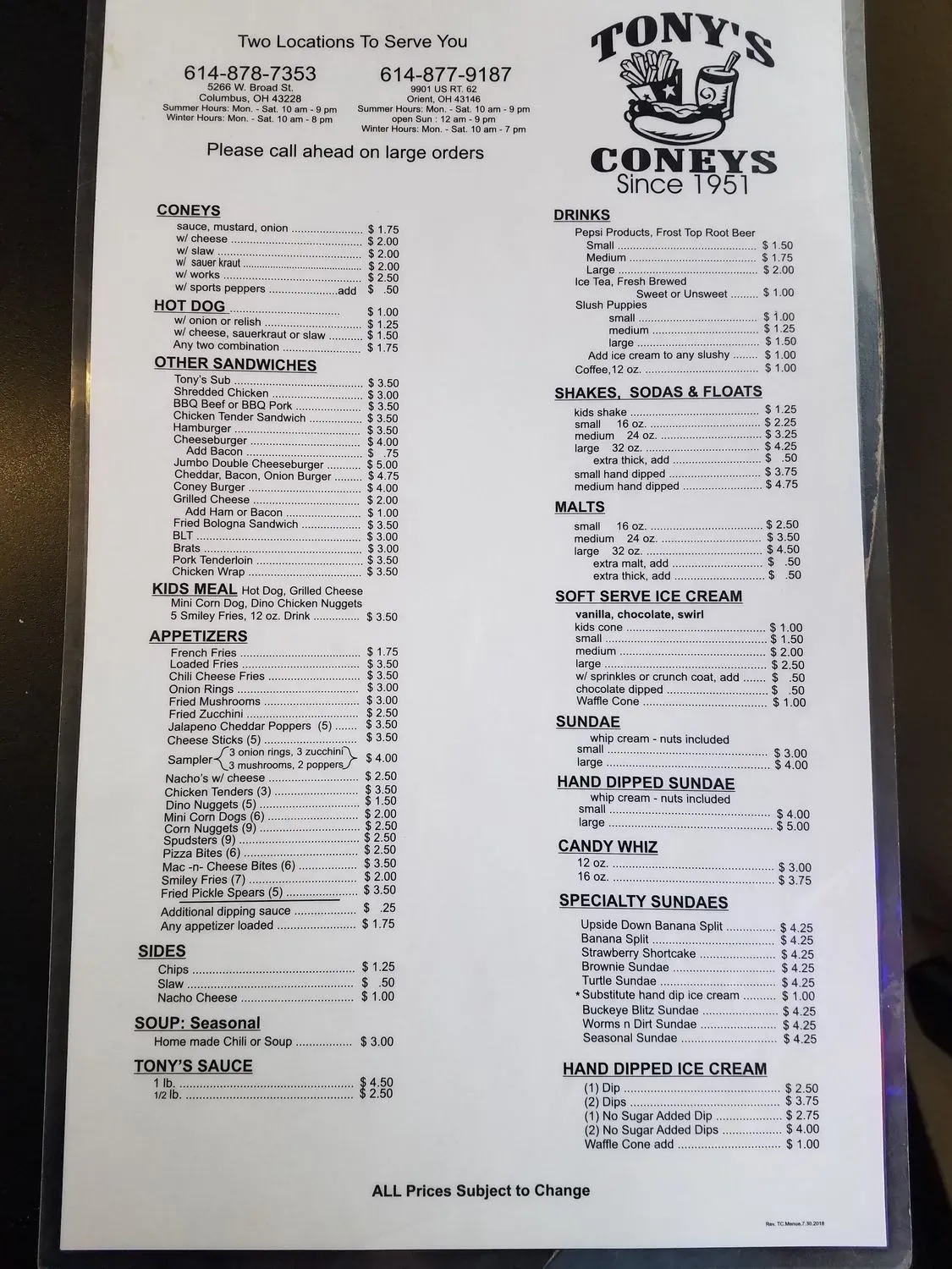 Menu 5