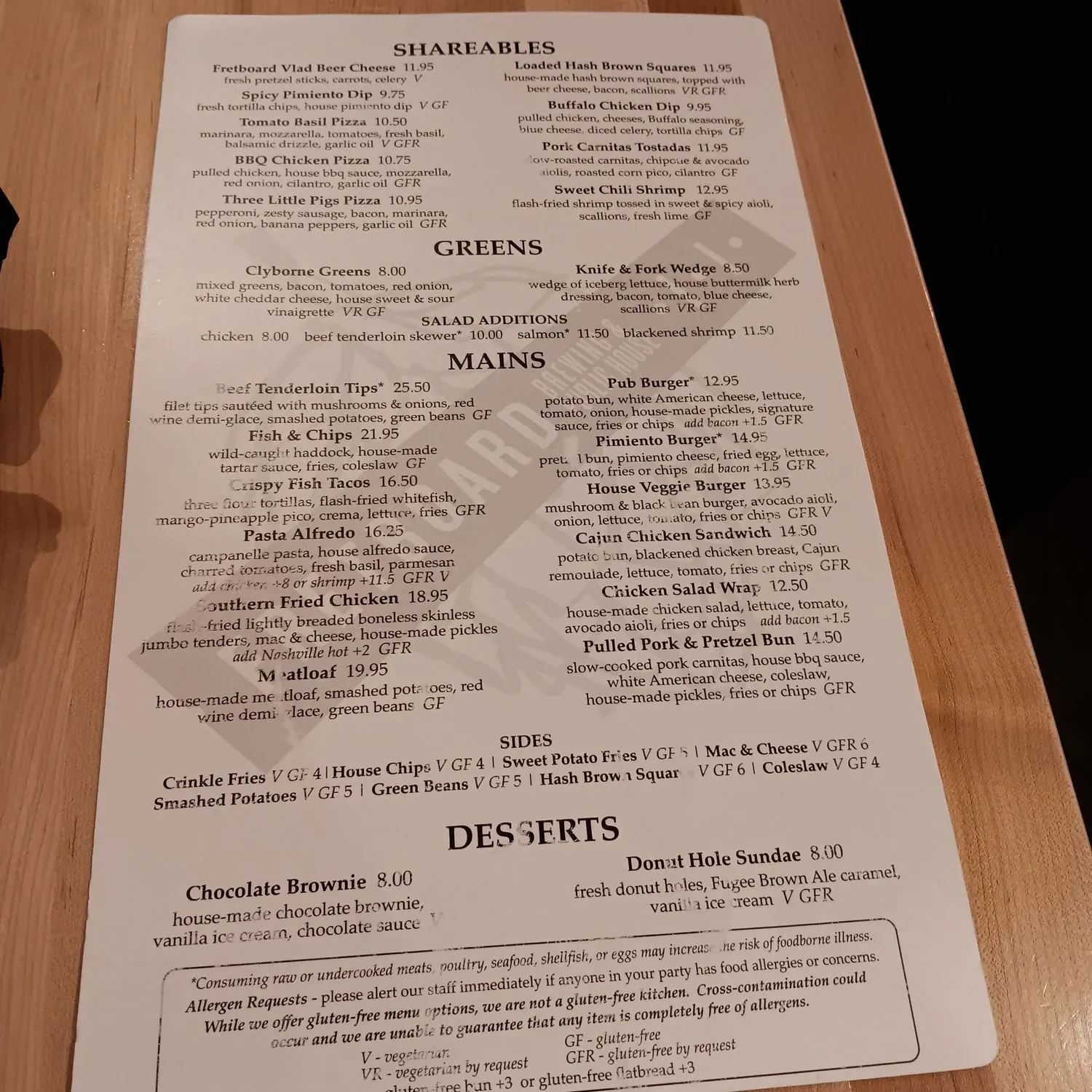 Menu 5