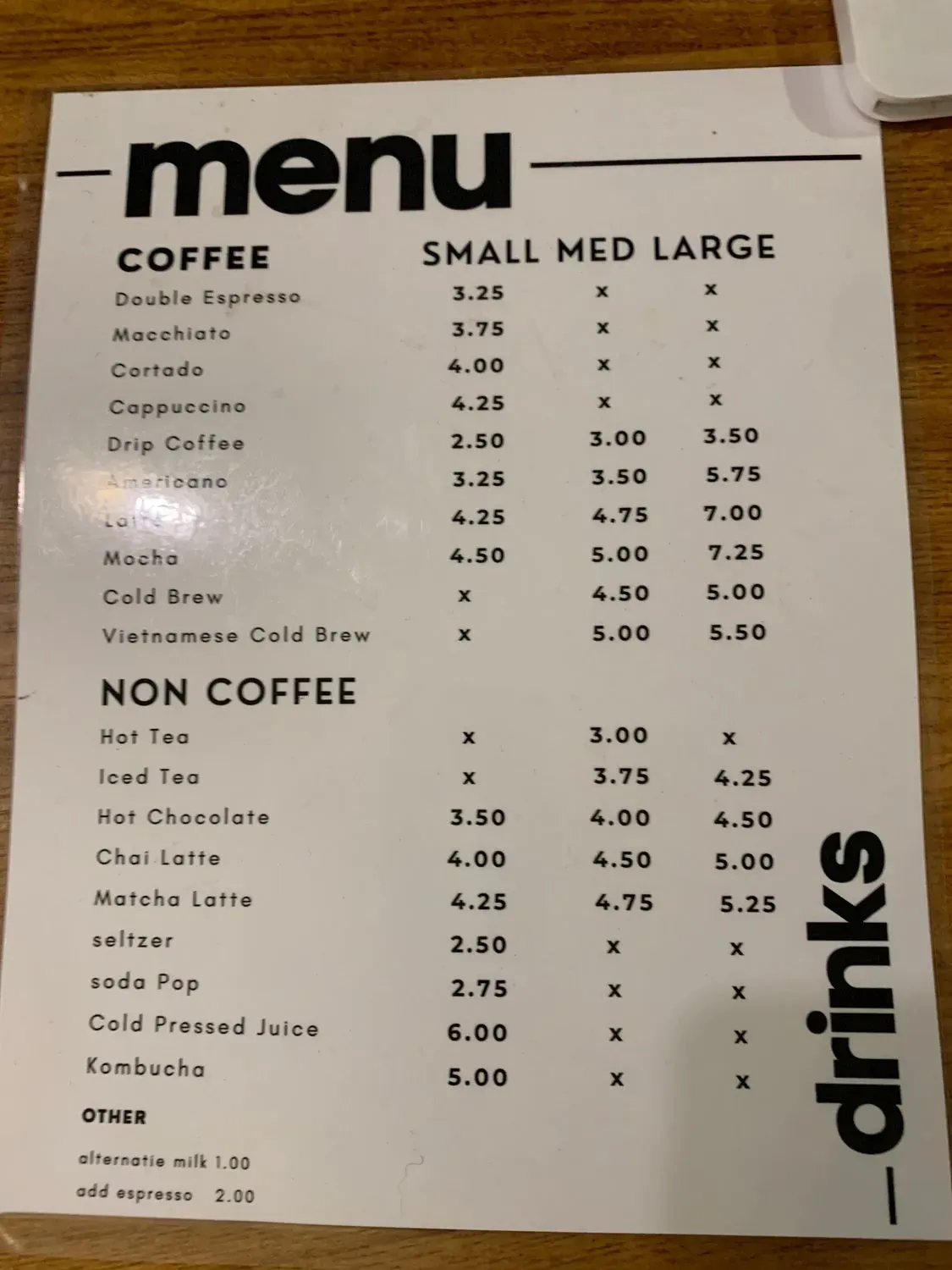 Menu 1