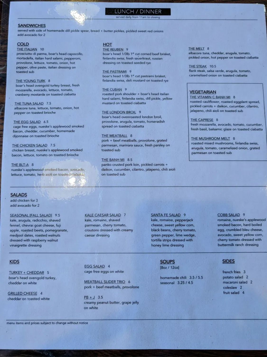 Menu 4