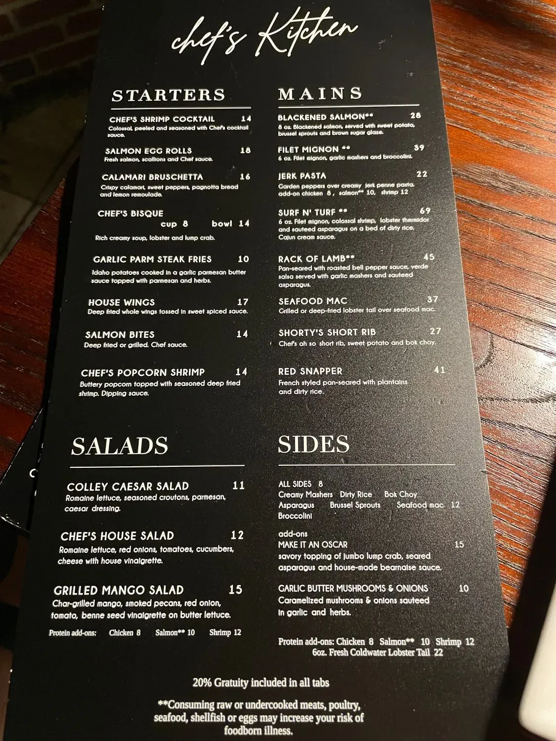 Menu 1