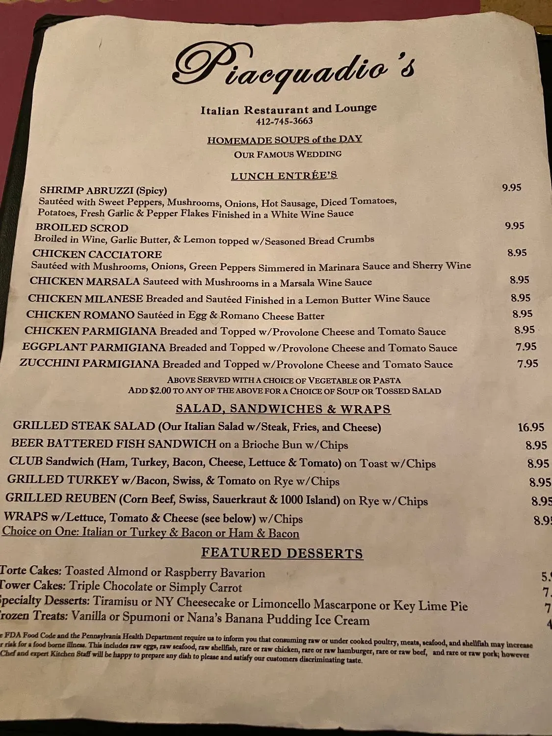 Menu 4