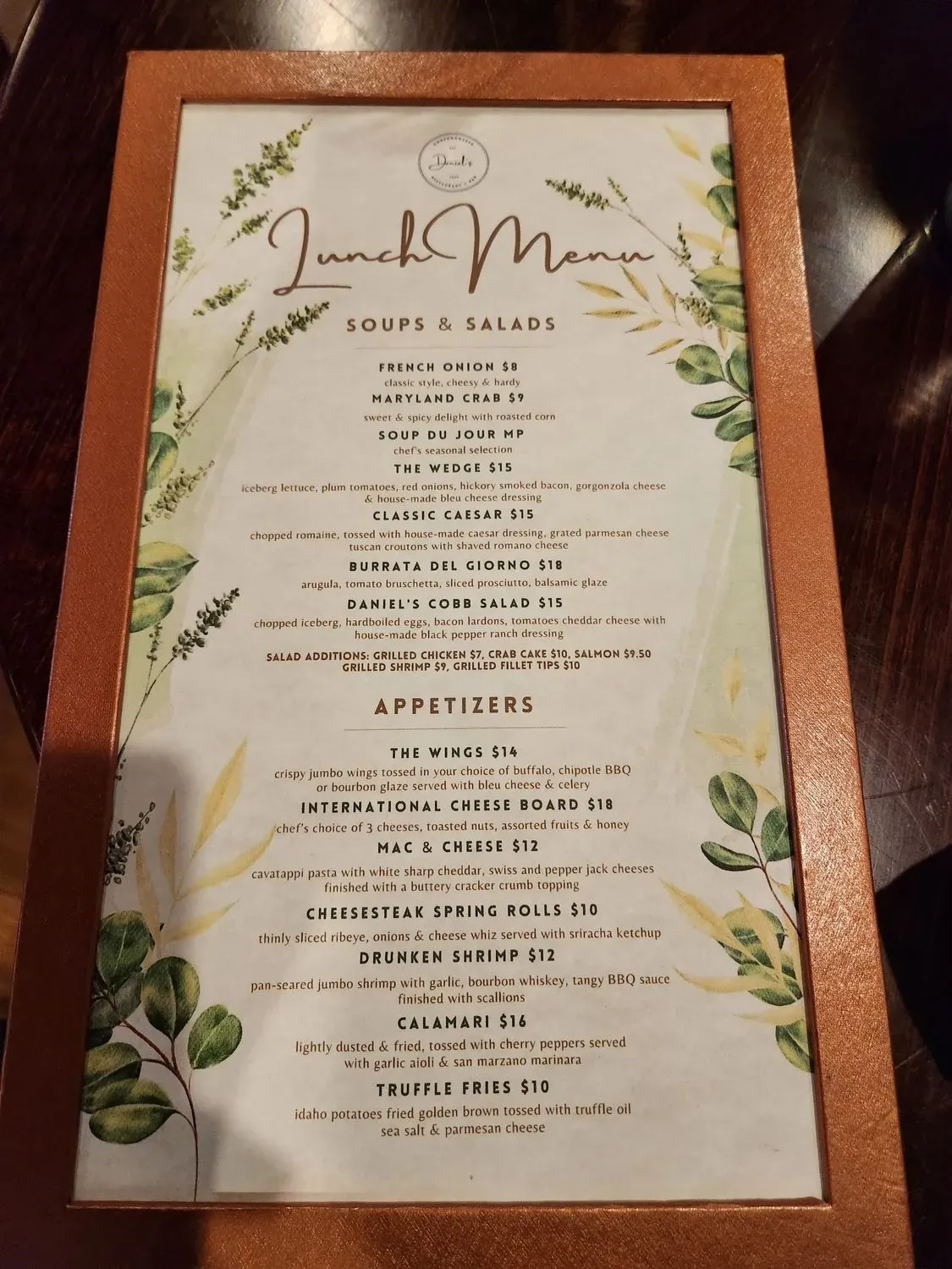 Menu 5