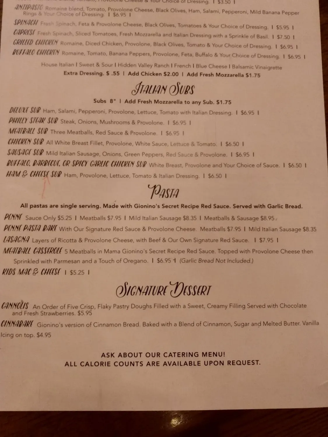 Menu 1