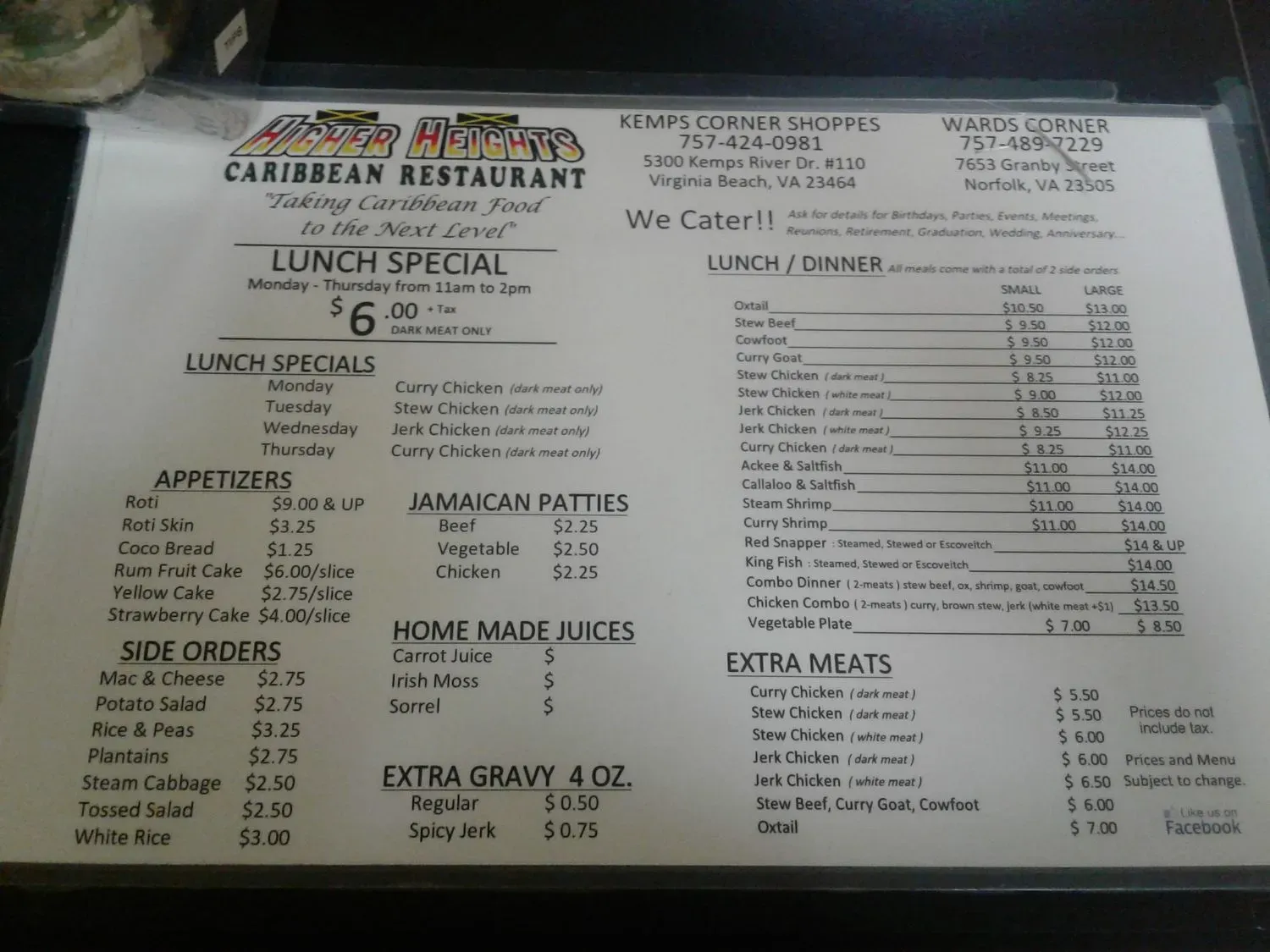 Menu 6