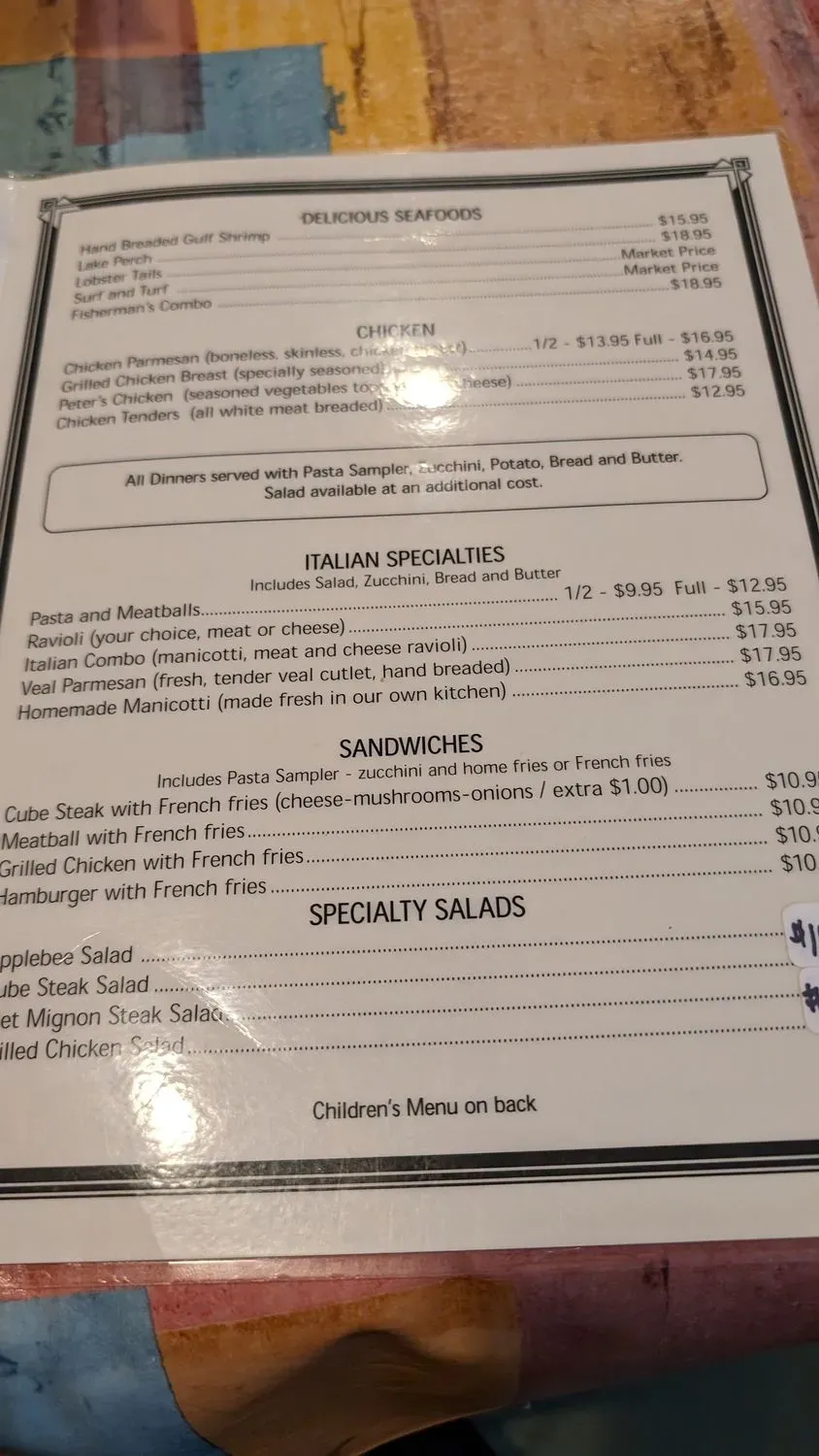 Menu 5