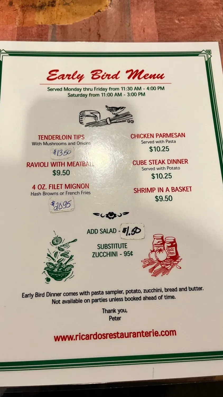 Menu 2