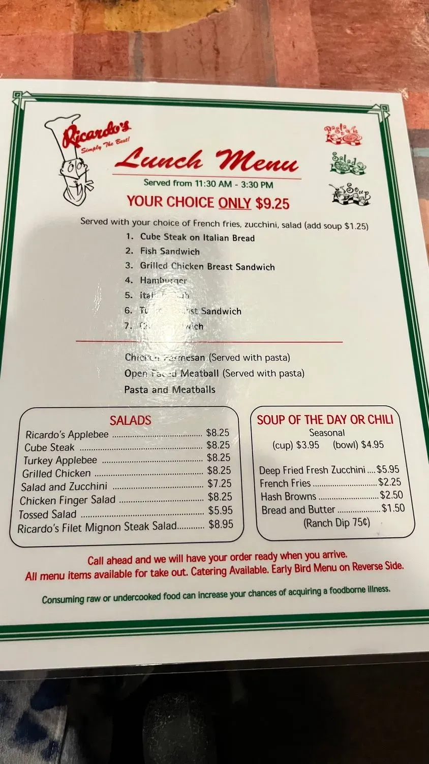 Menu 1