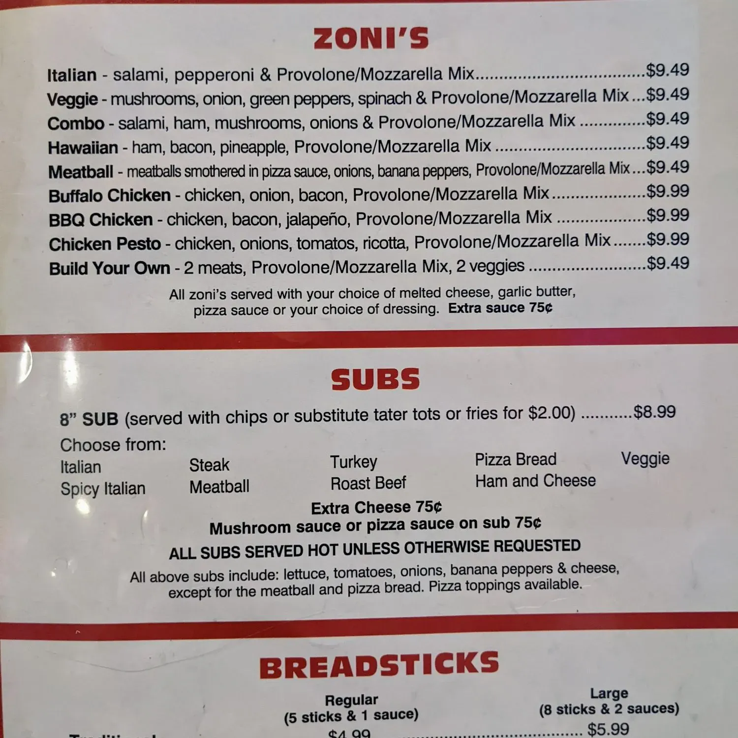 Menu 1