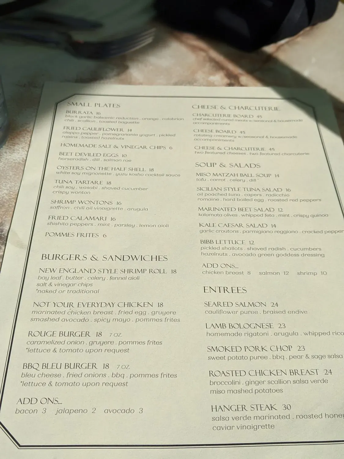 Menu 2