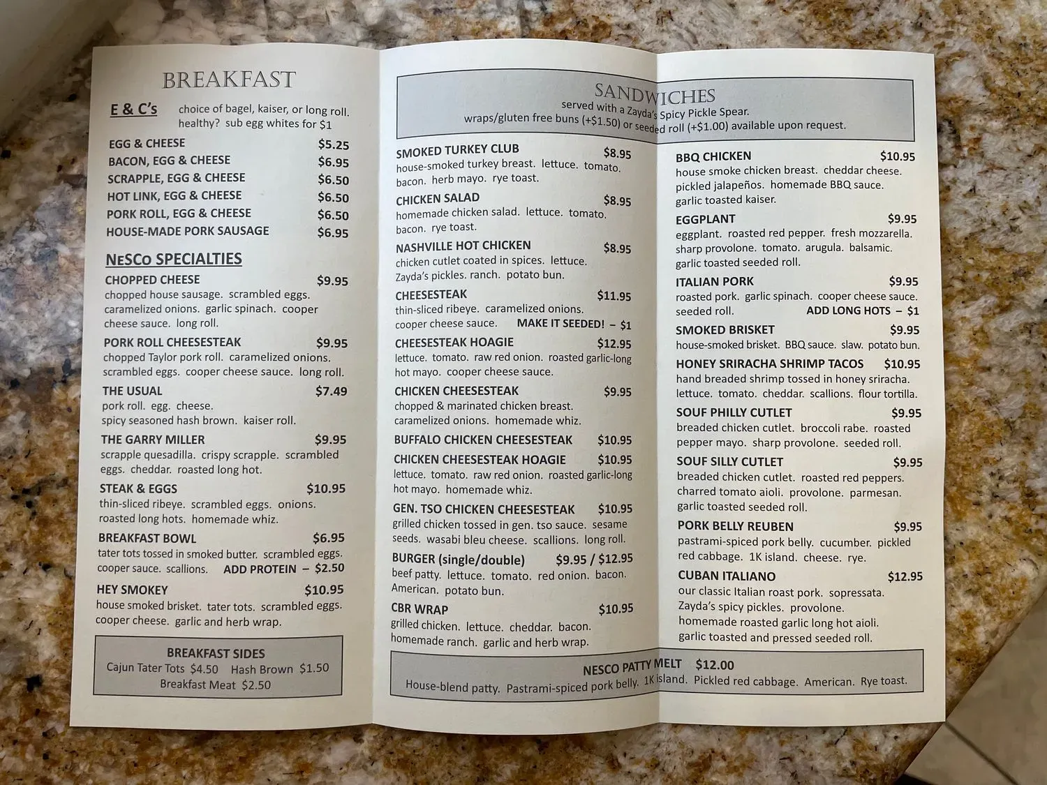 Menu 5