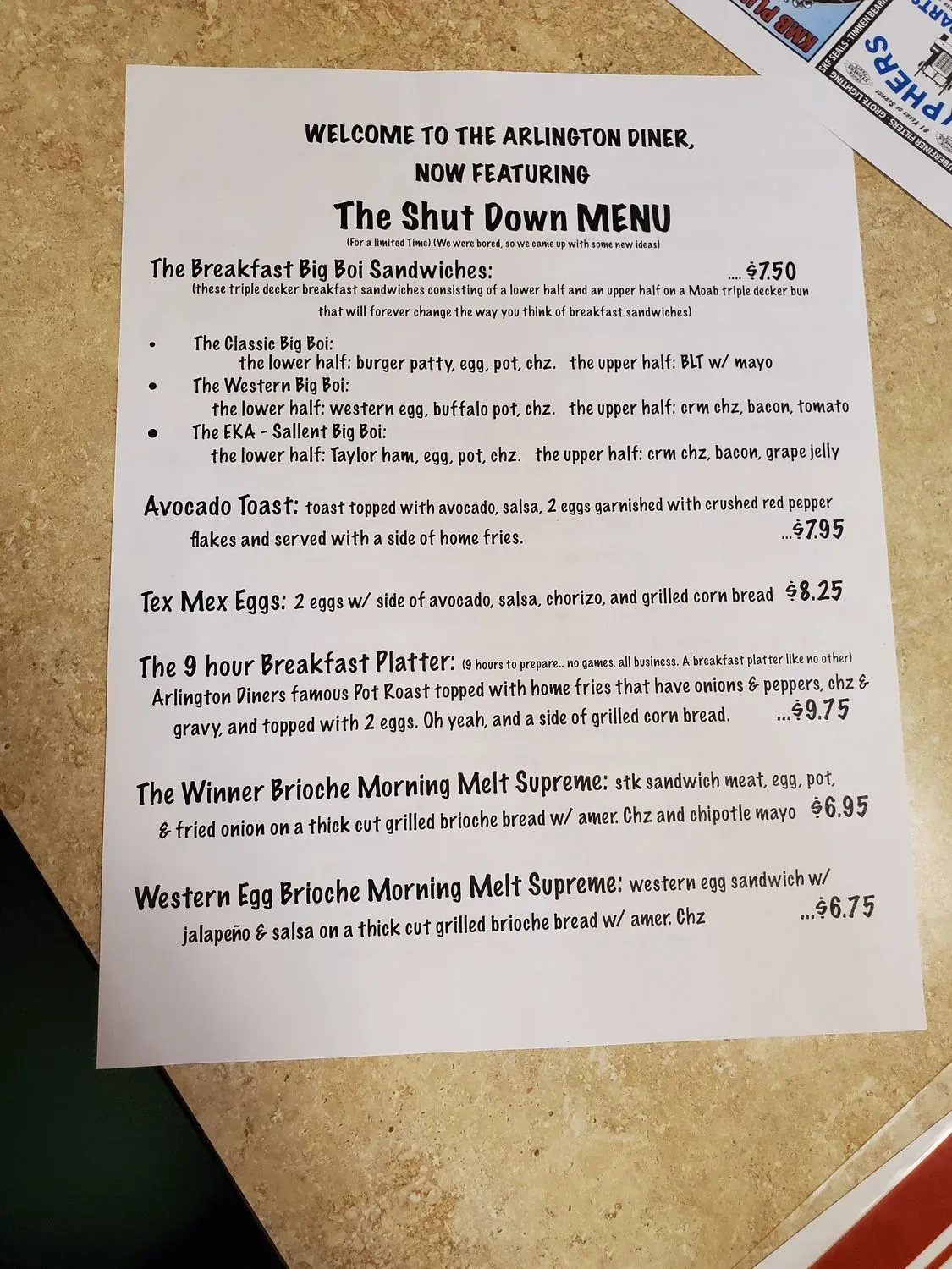 Menu 3