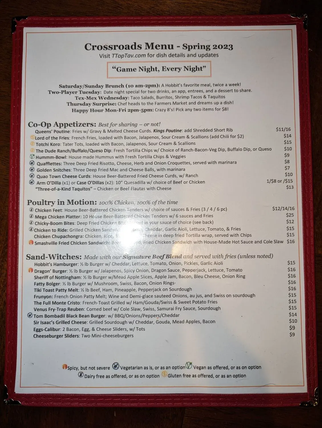 Menu 2