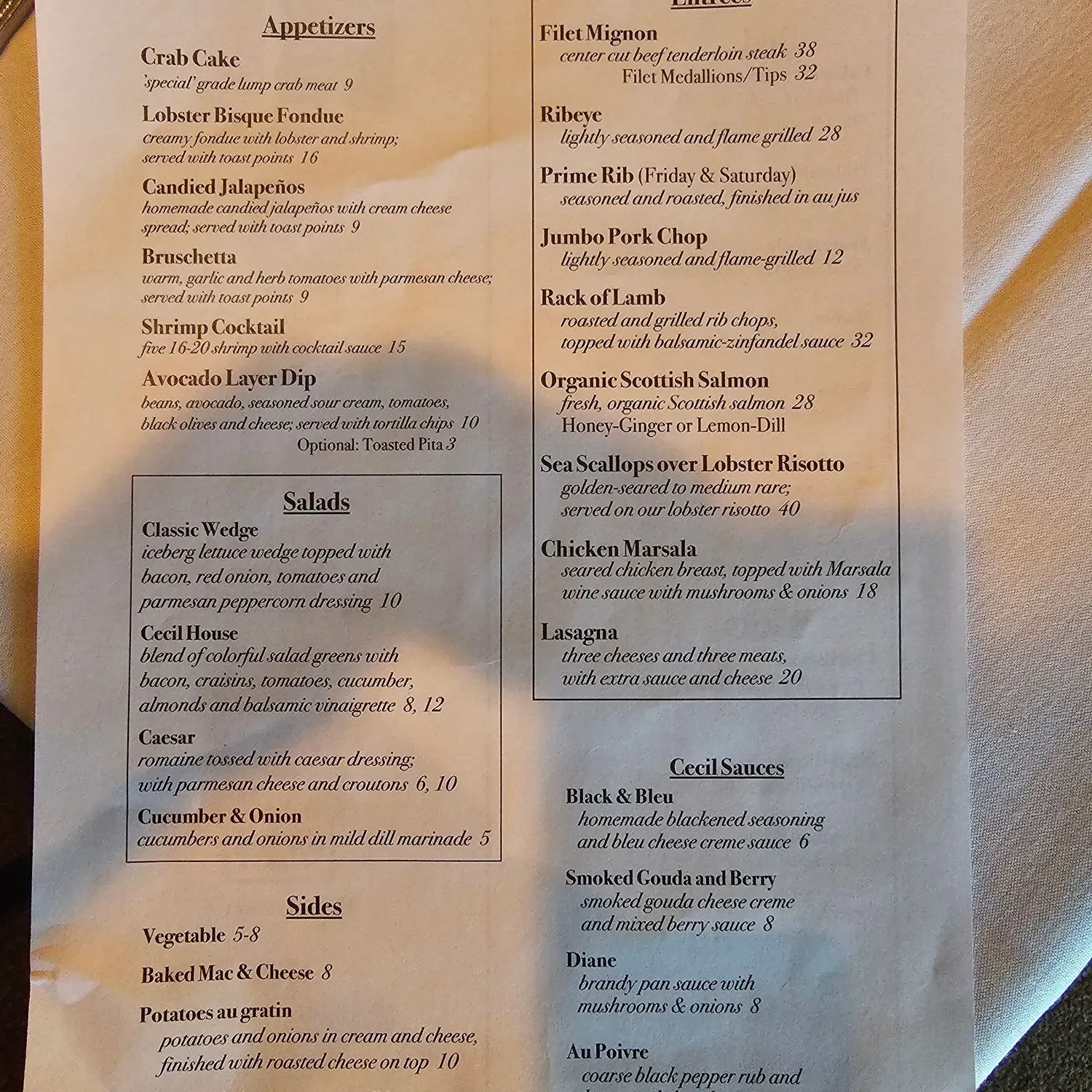 Menu 2