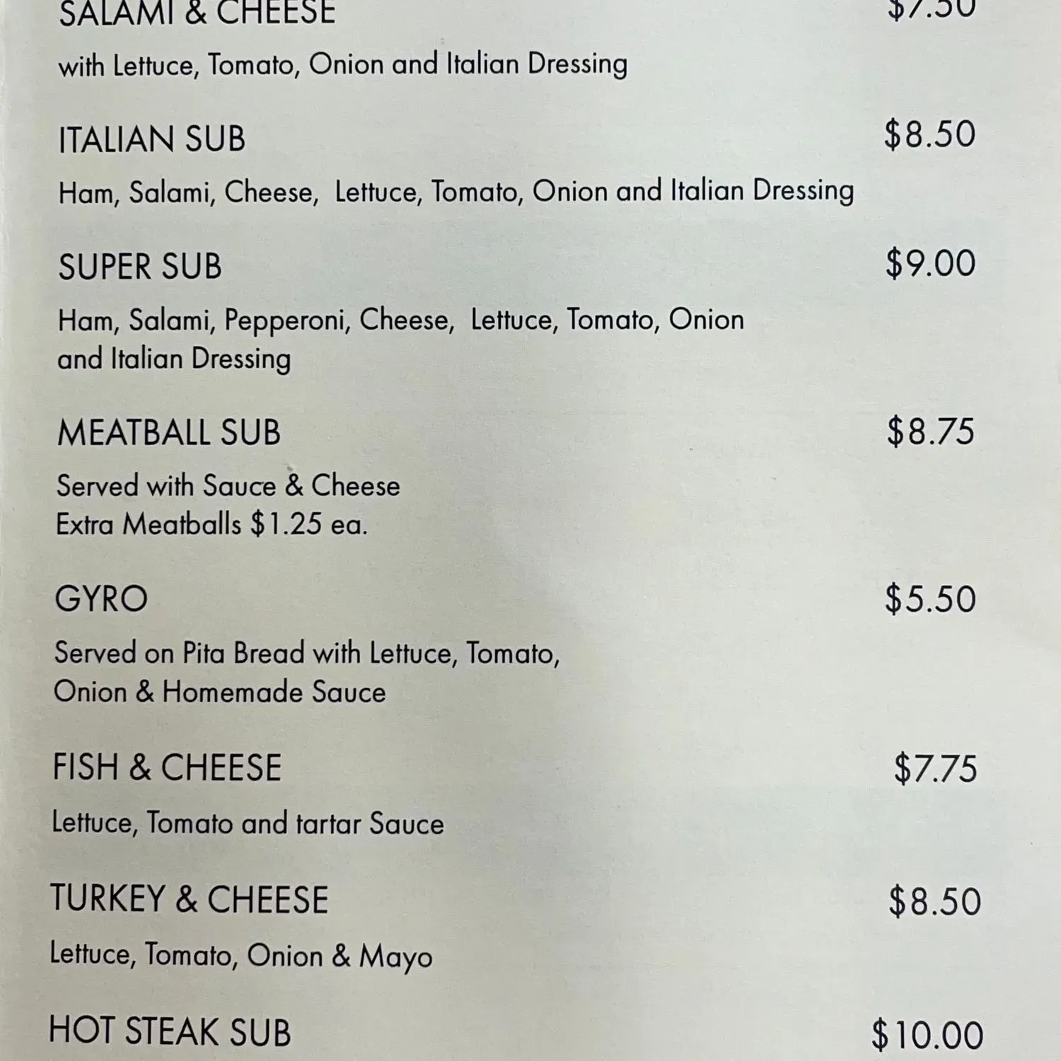 Menu 2