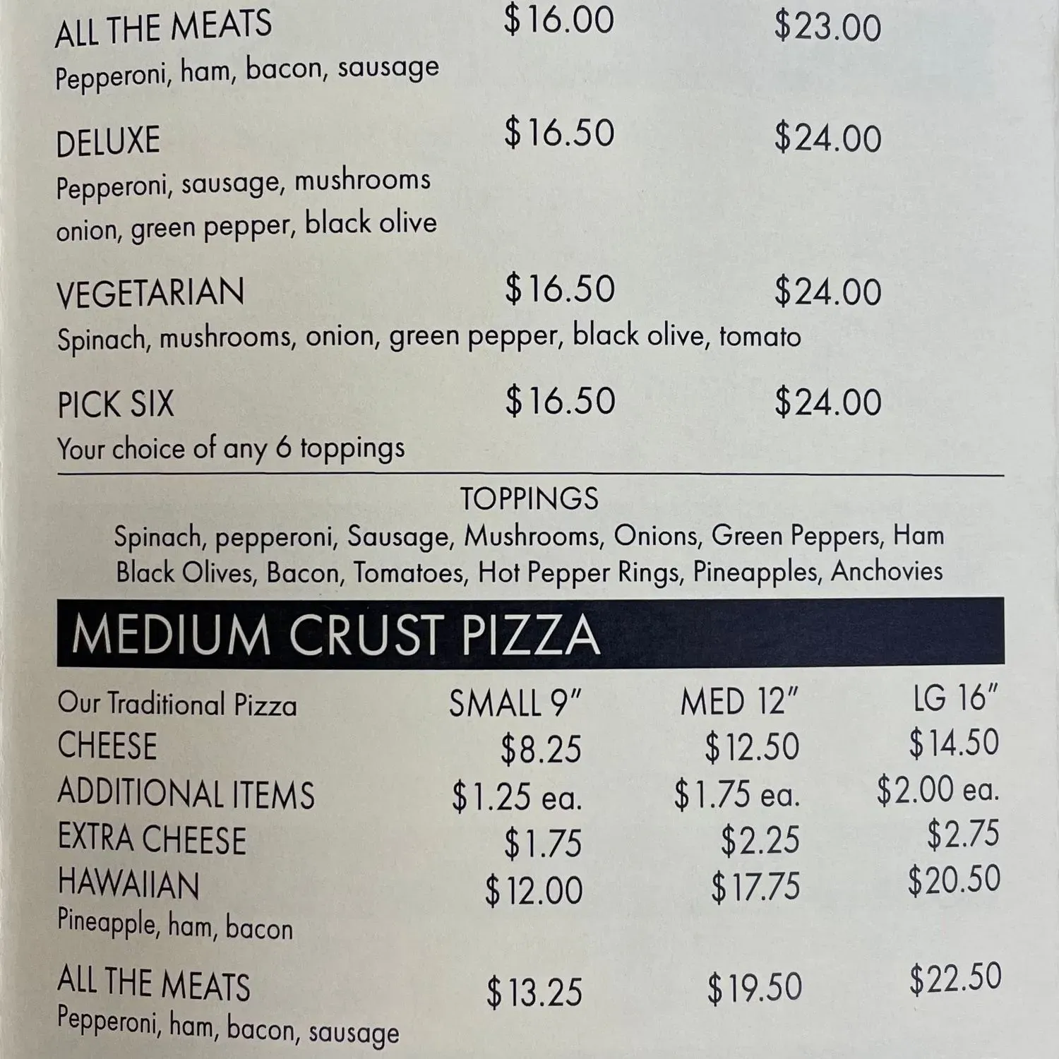 Menu 1