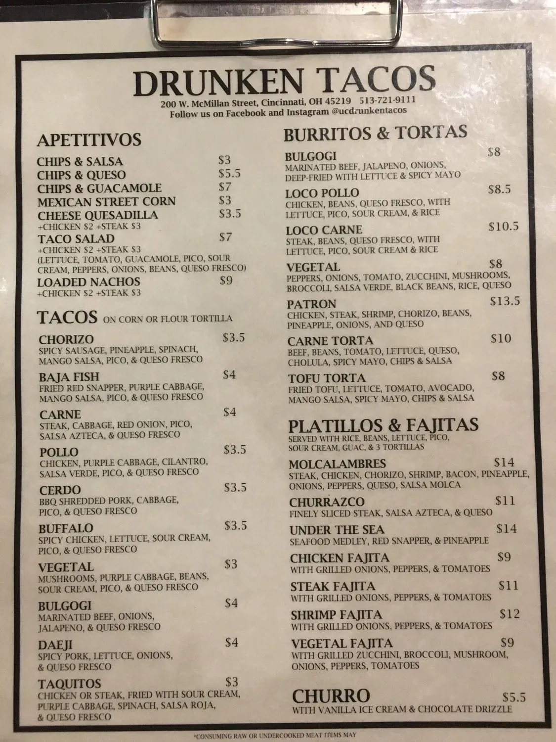 Menu 5