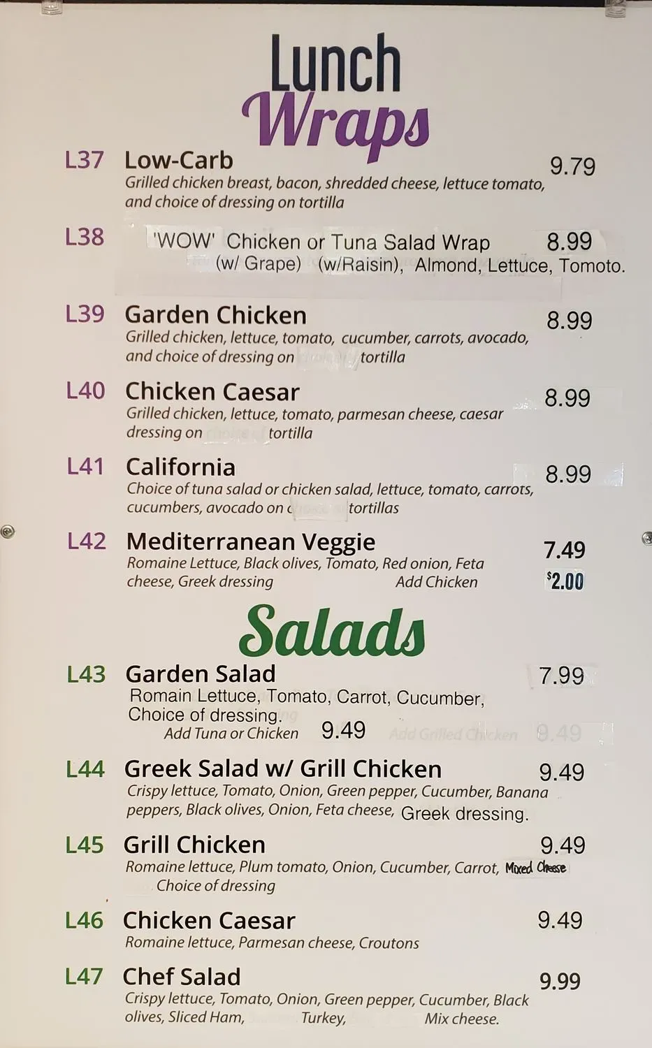 Menu 3