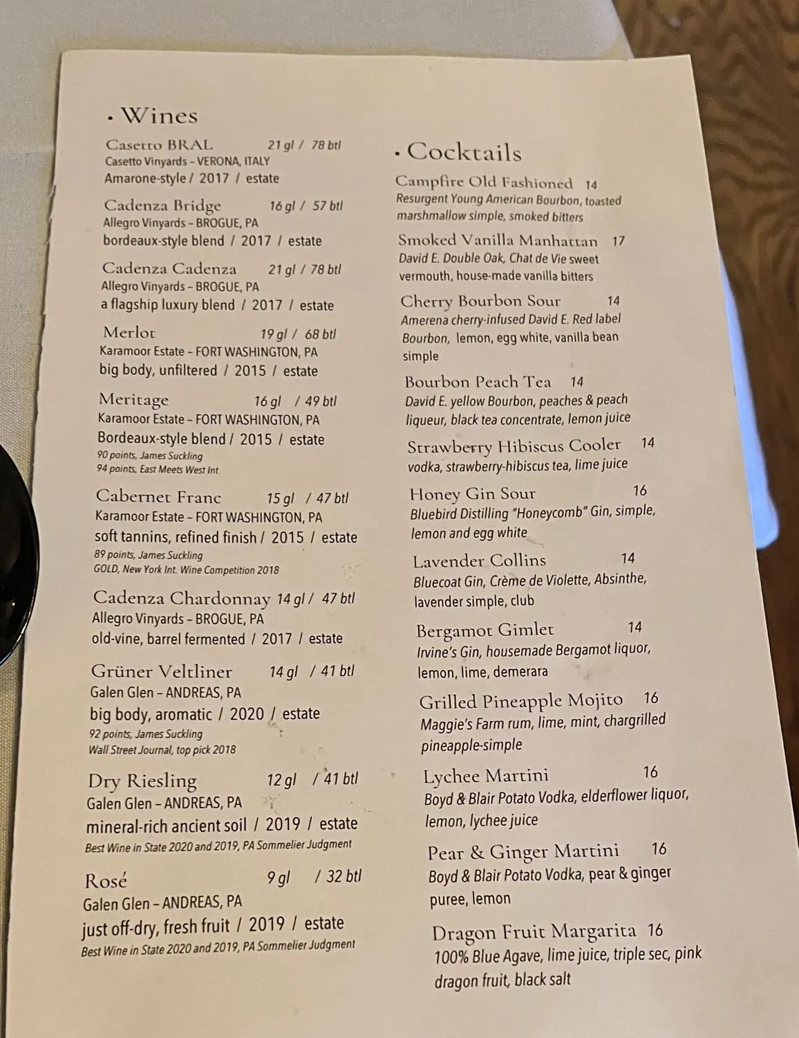 Menu 2