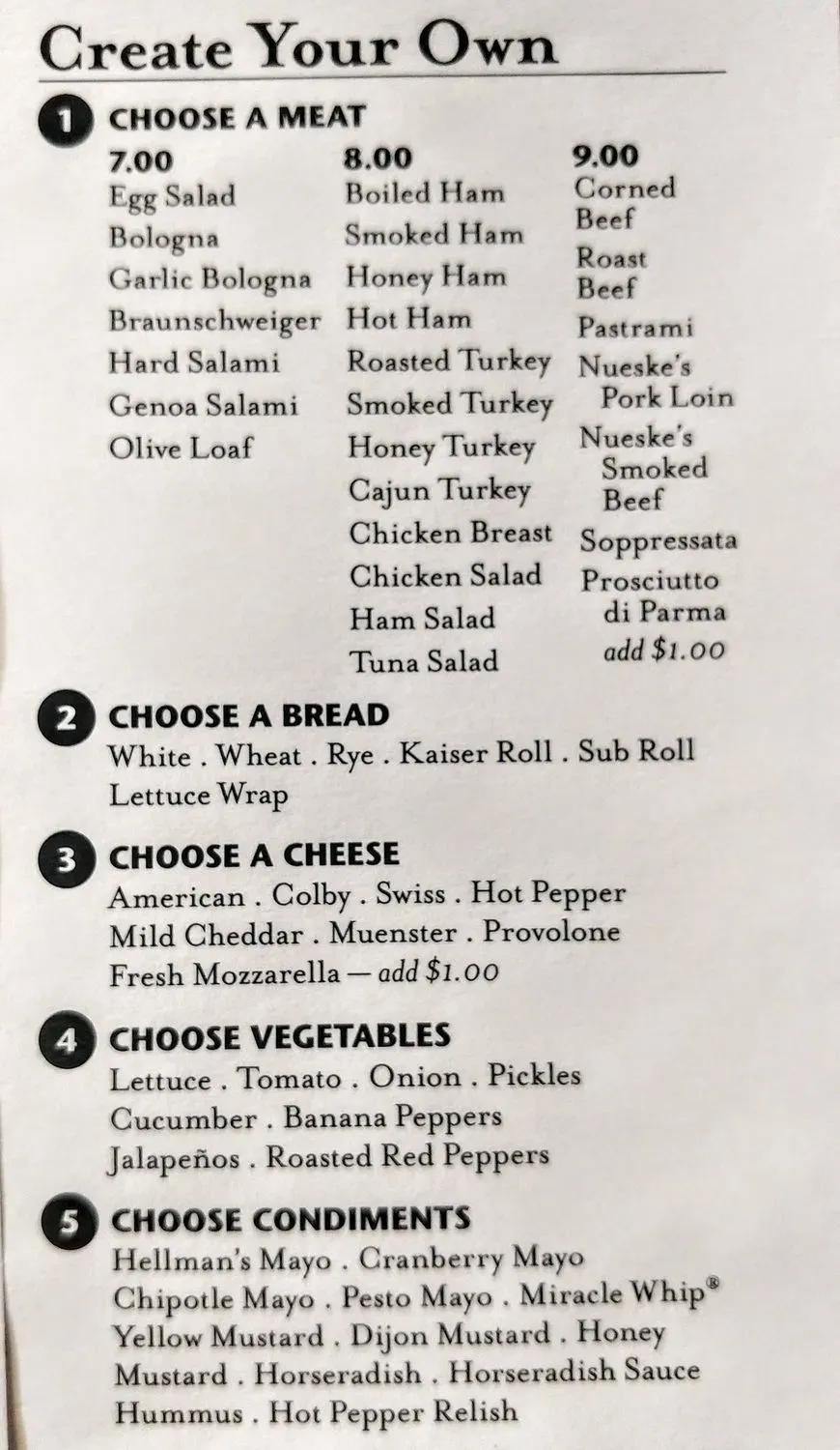 Menu 1