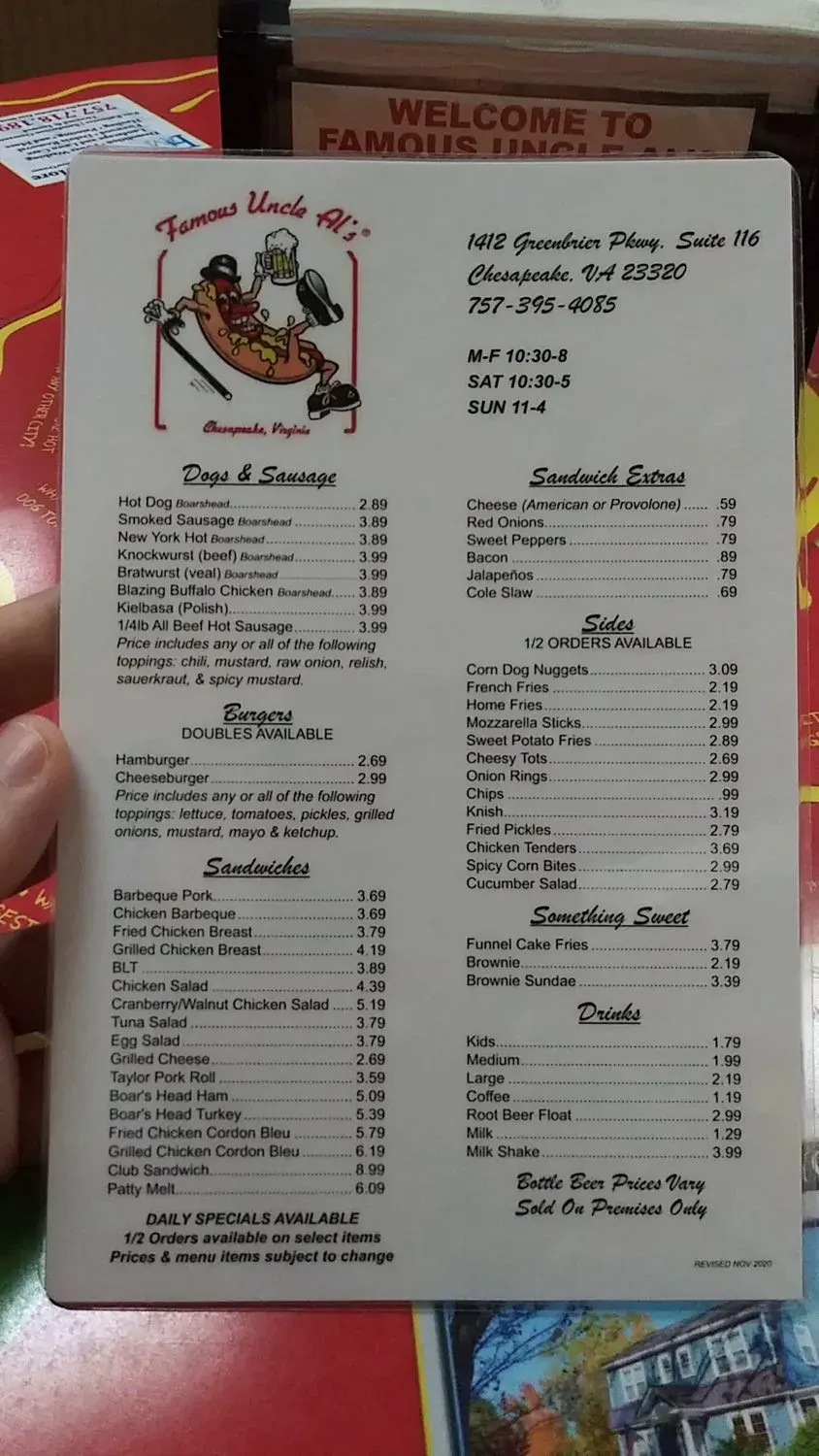 Menu 5