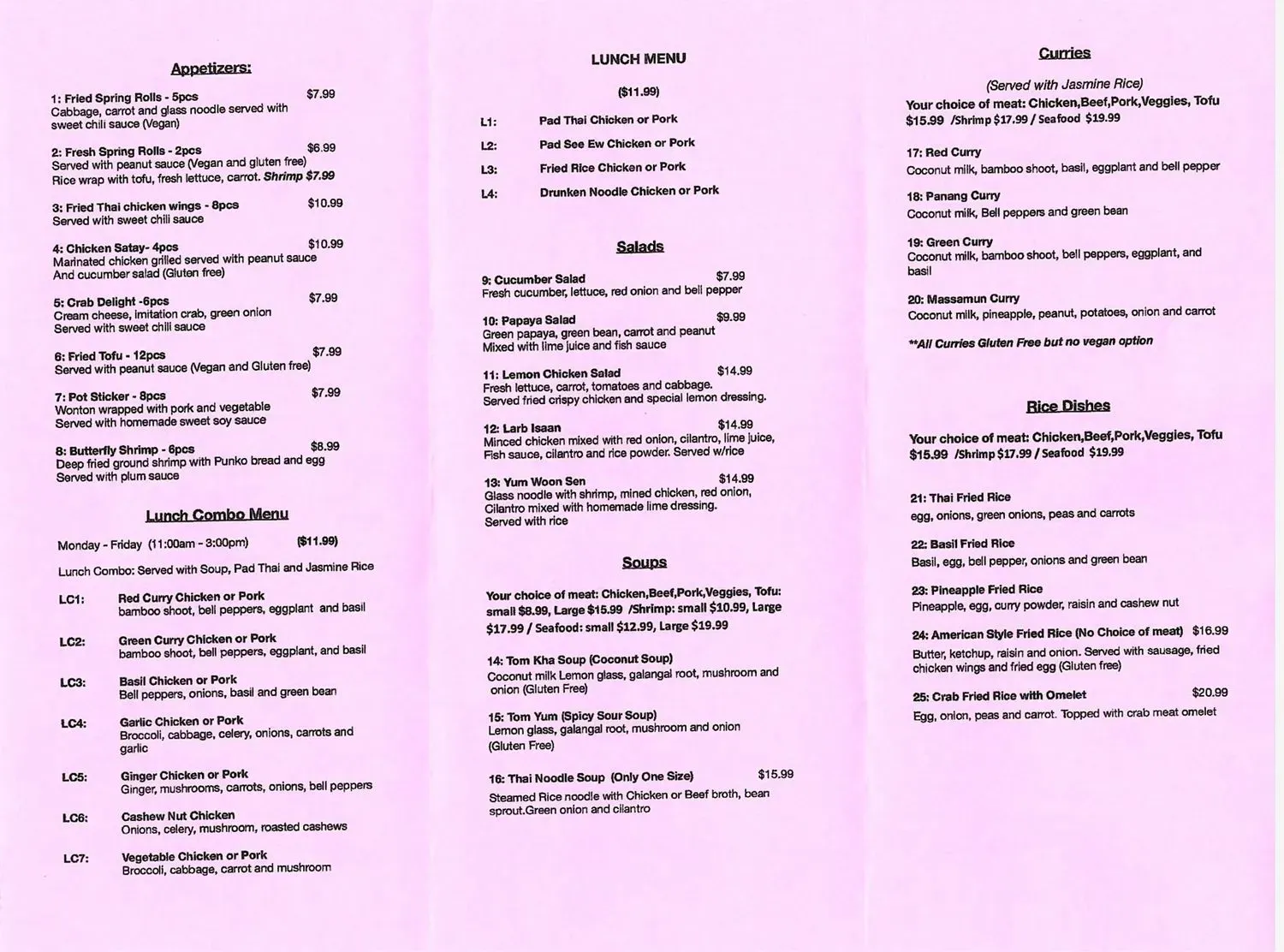 Menu 2