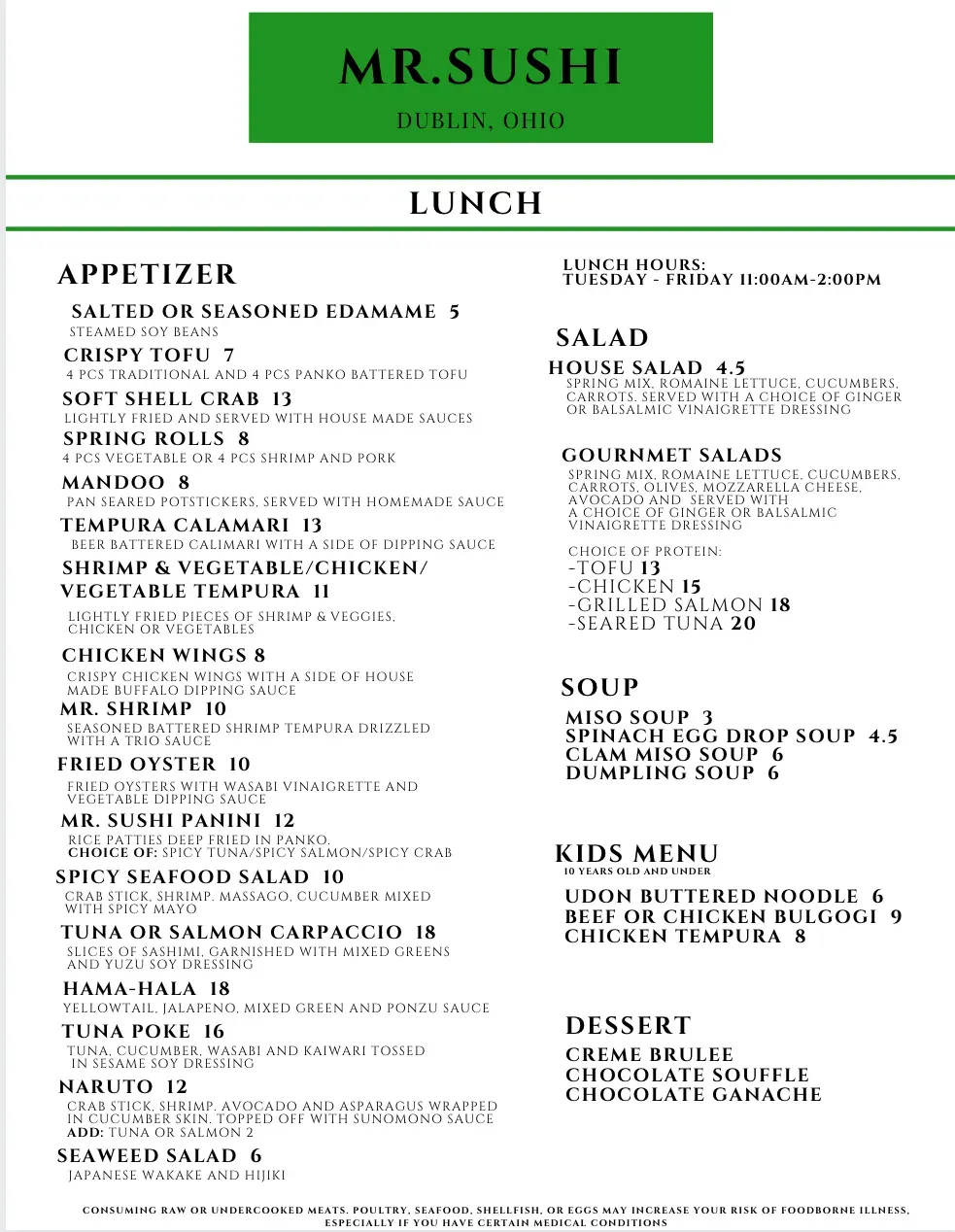 Menu 2