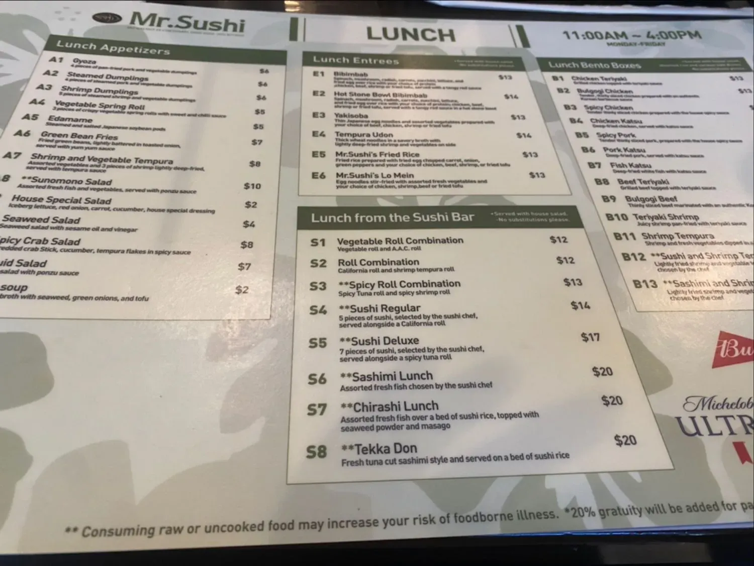 Menu 1