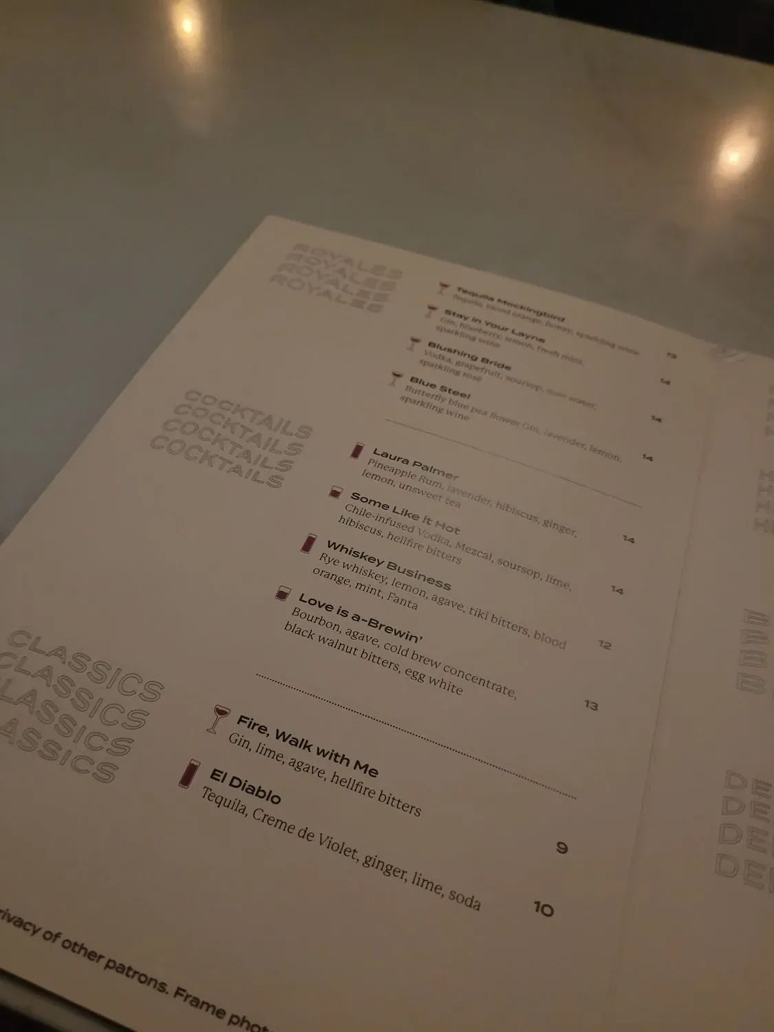 Menu 5