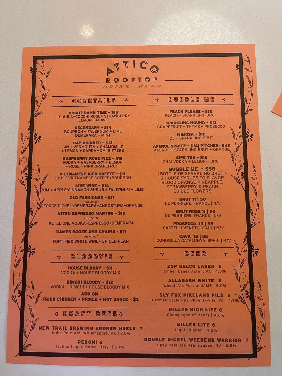 Menu 5