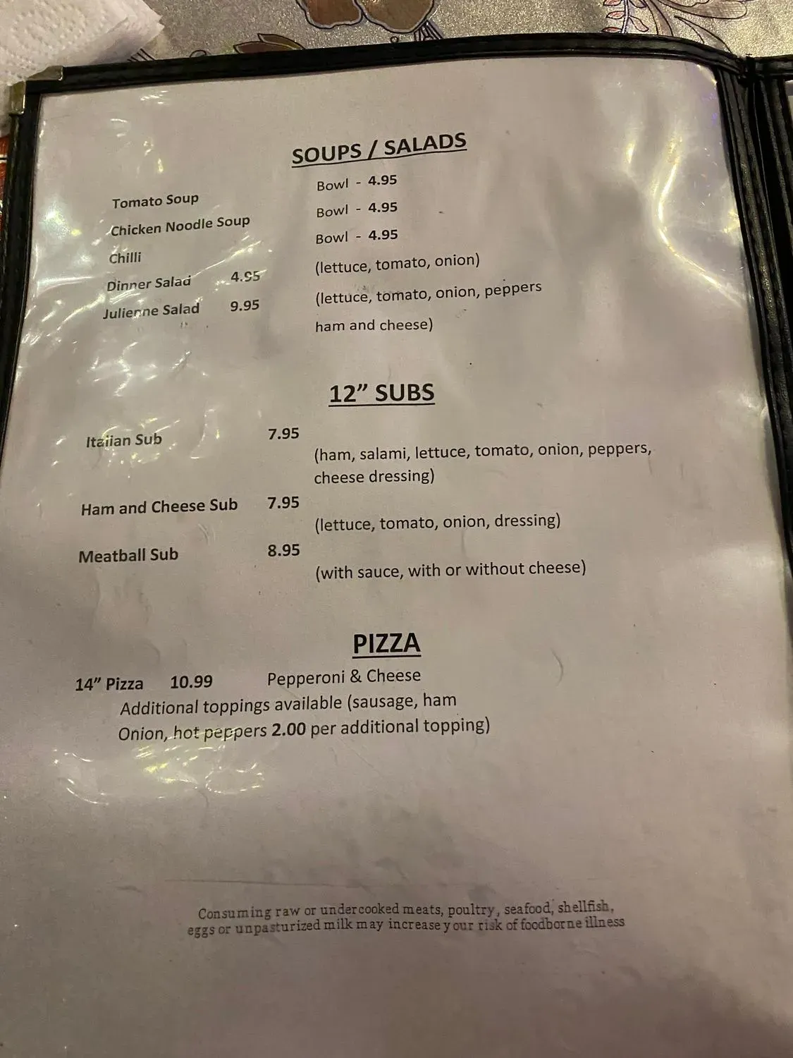 Menu 5