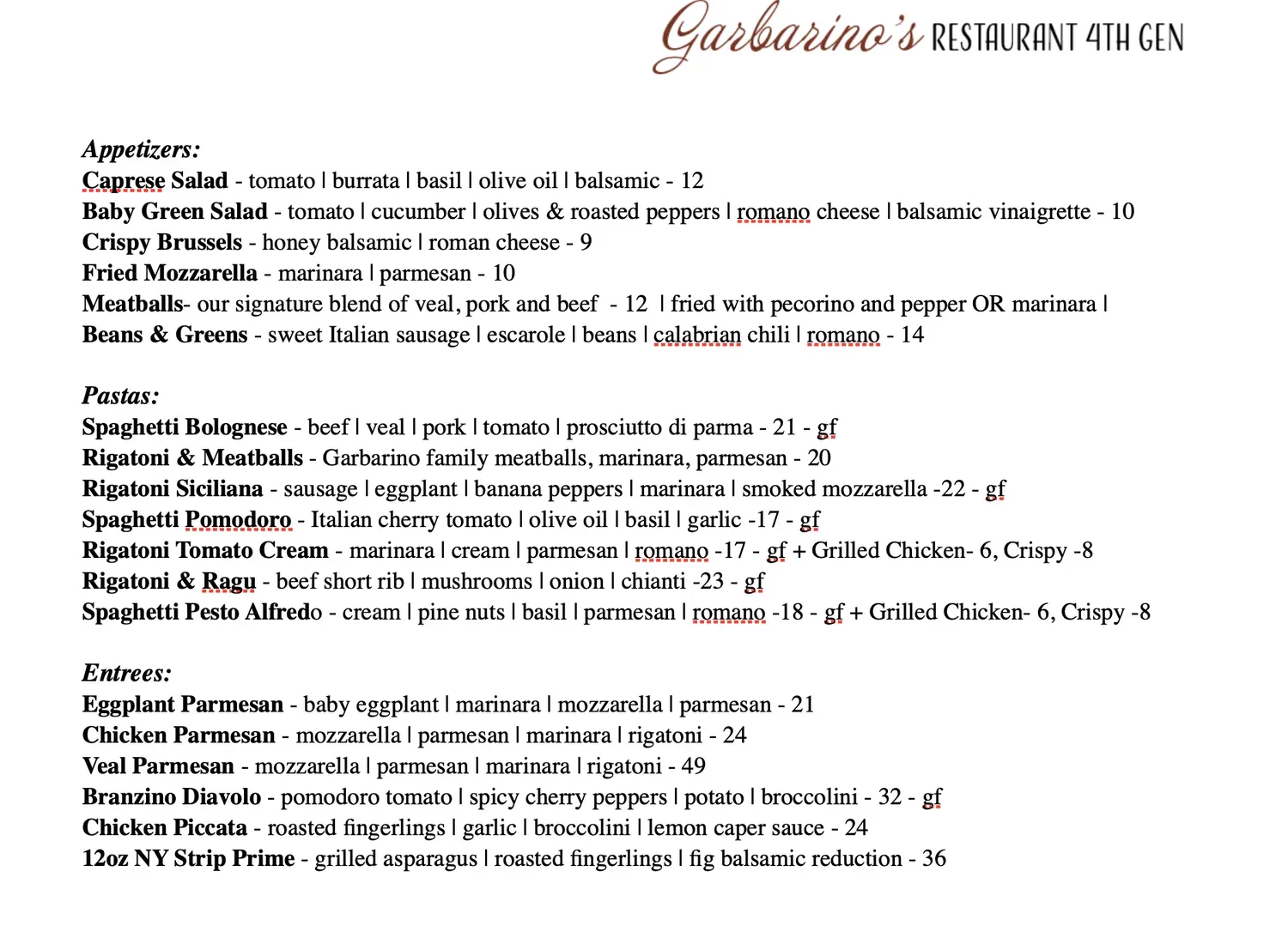 Menu 2