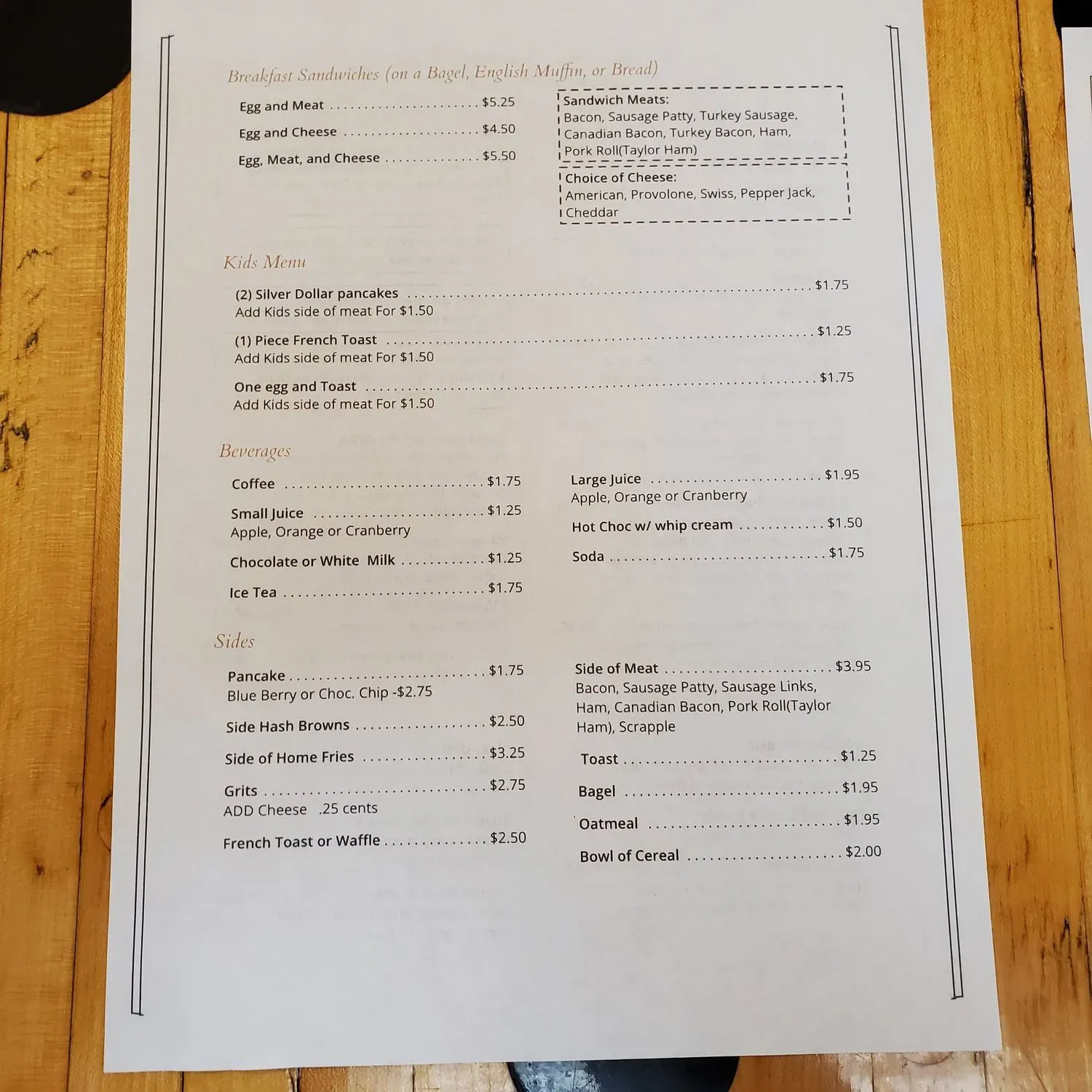 Menu 1