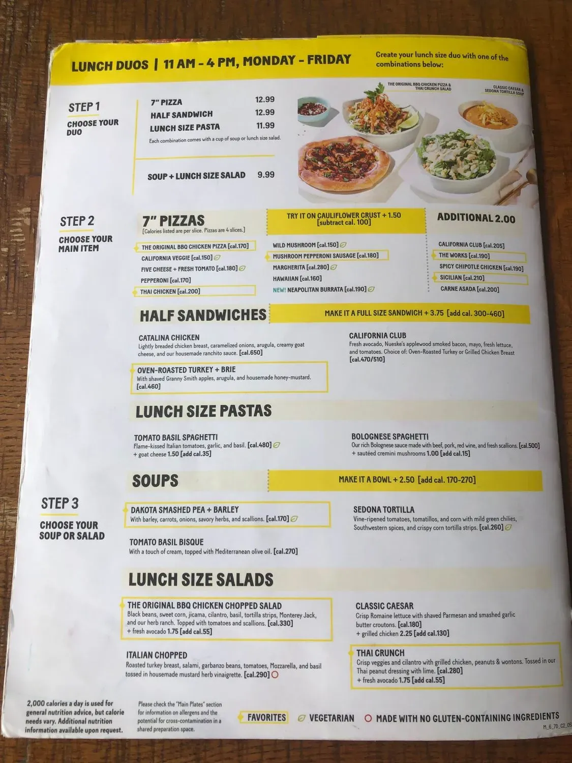 Menu 4