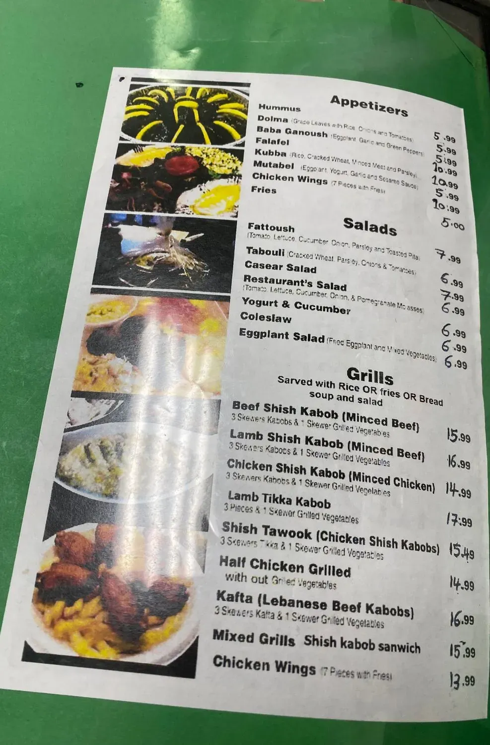 Menu 5