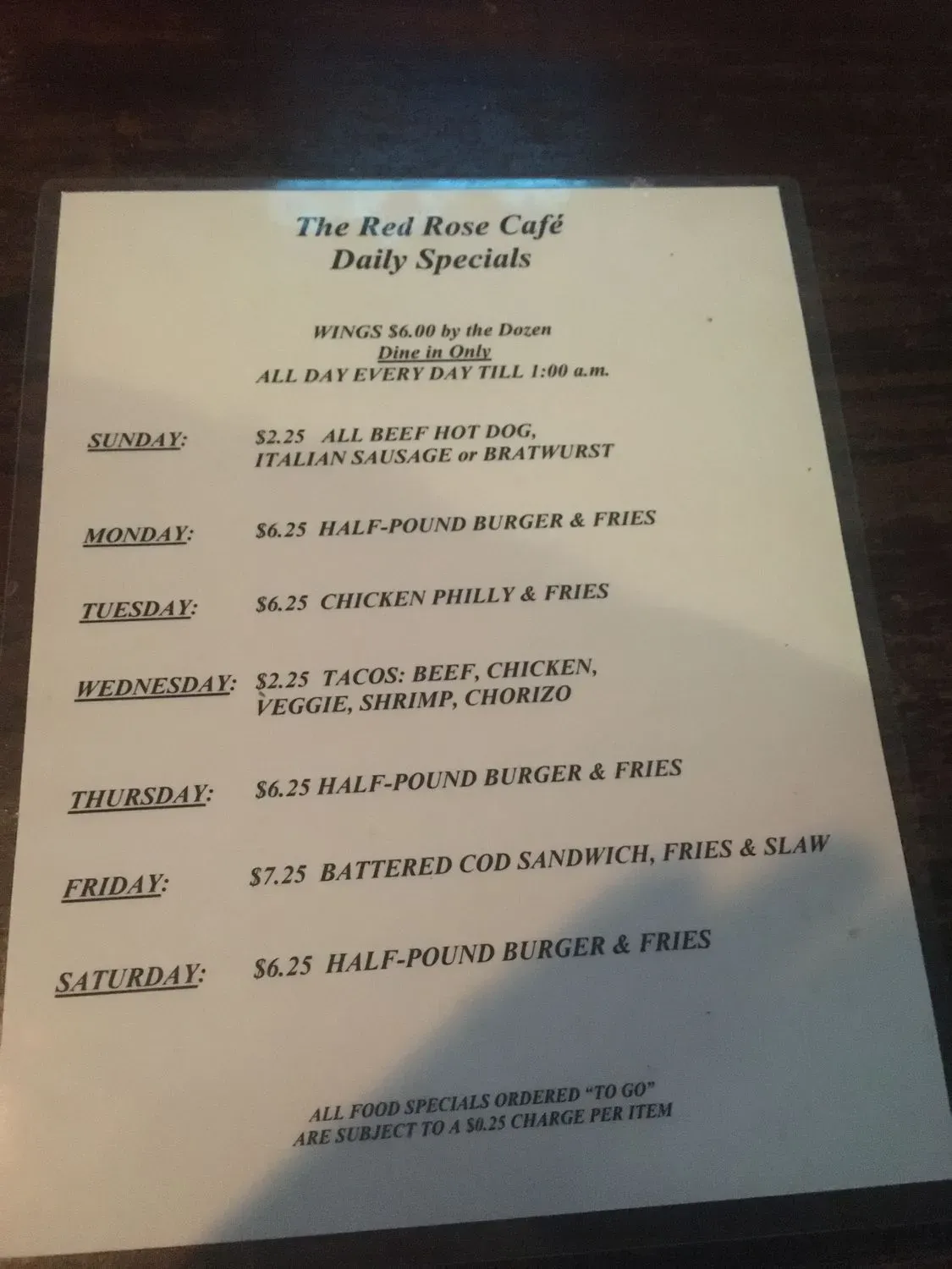 Menu 6