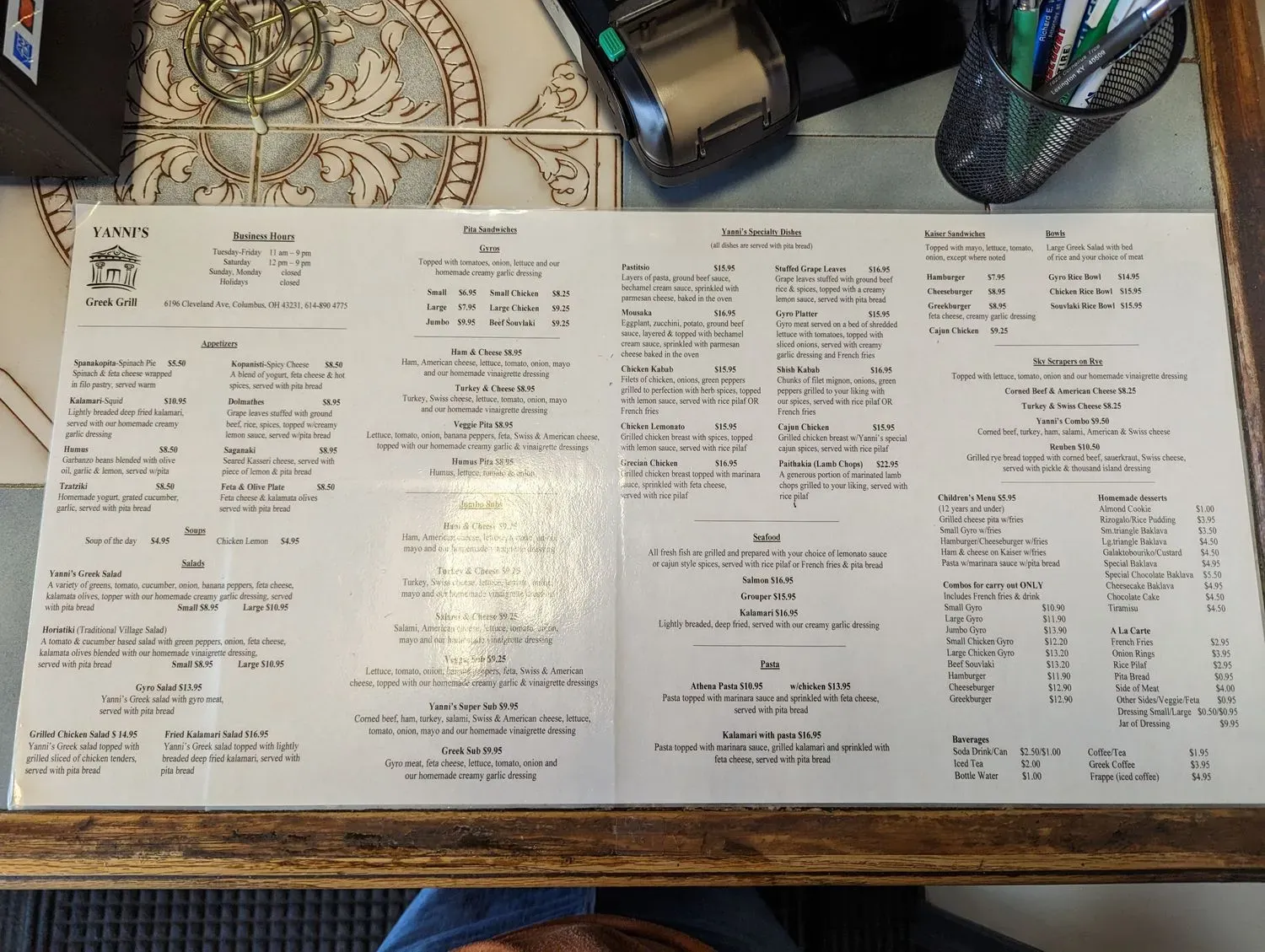 Menu 6