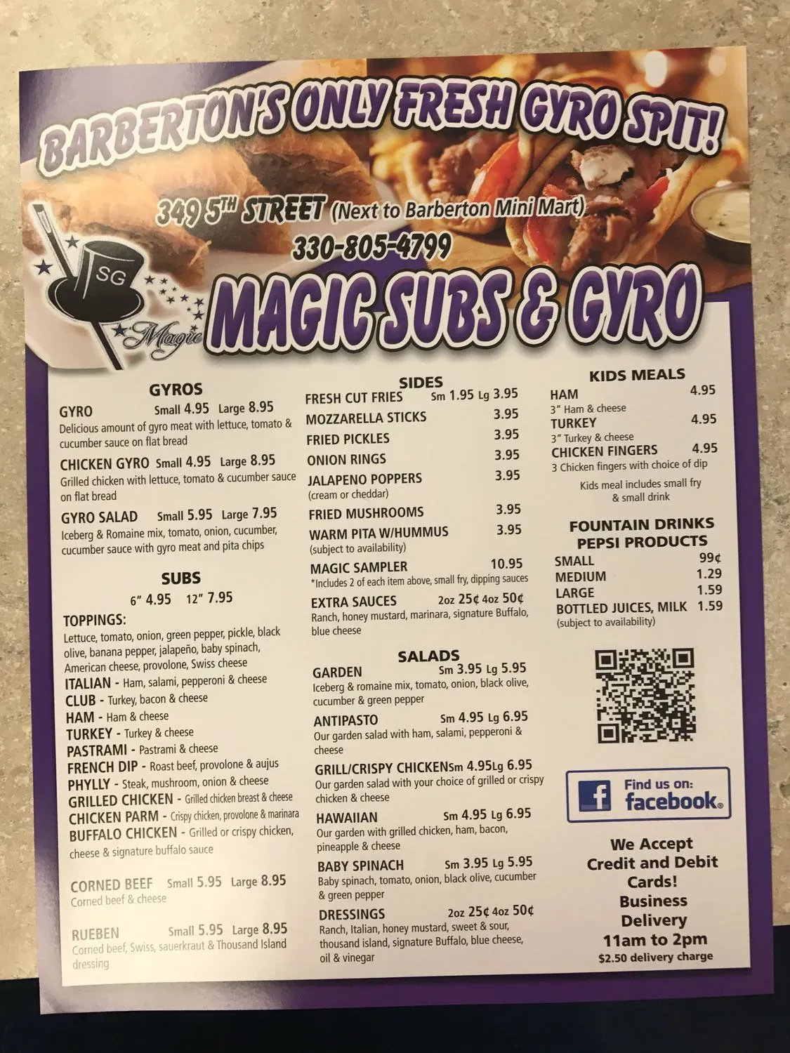 Menu 5