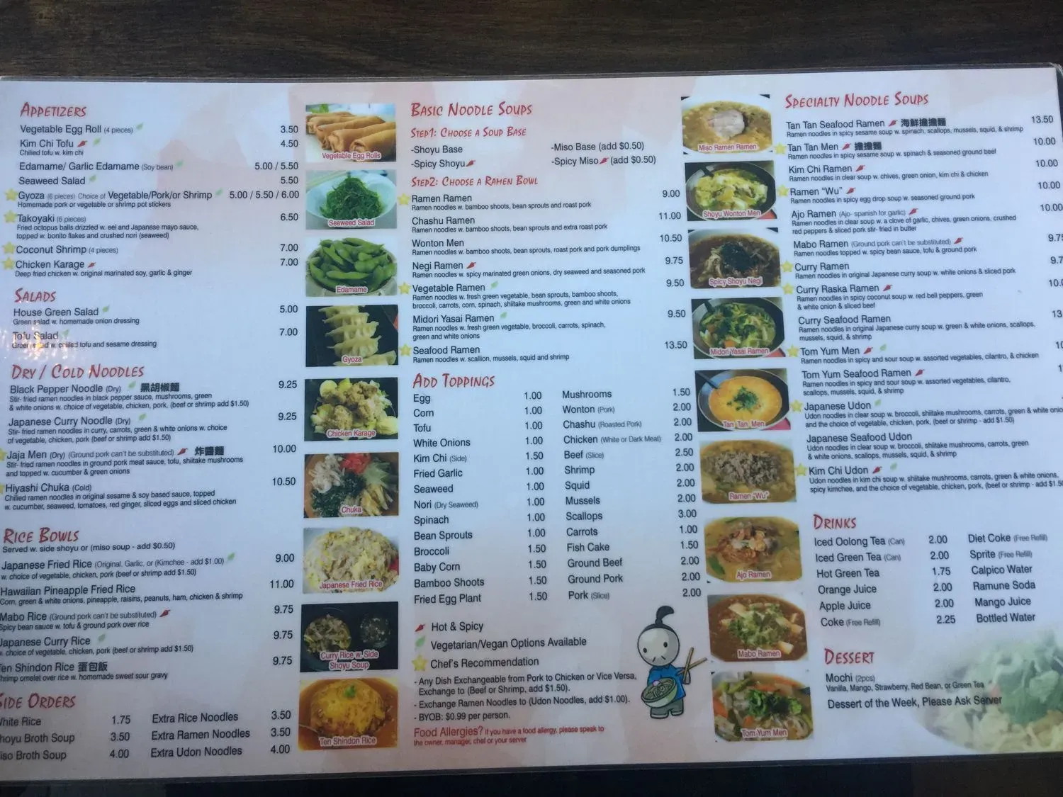 Menu 5