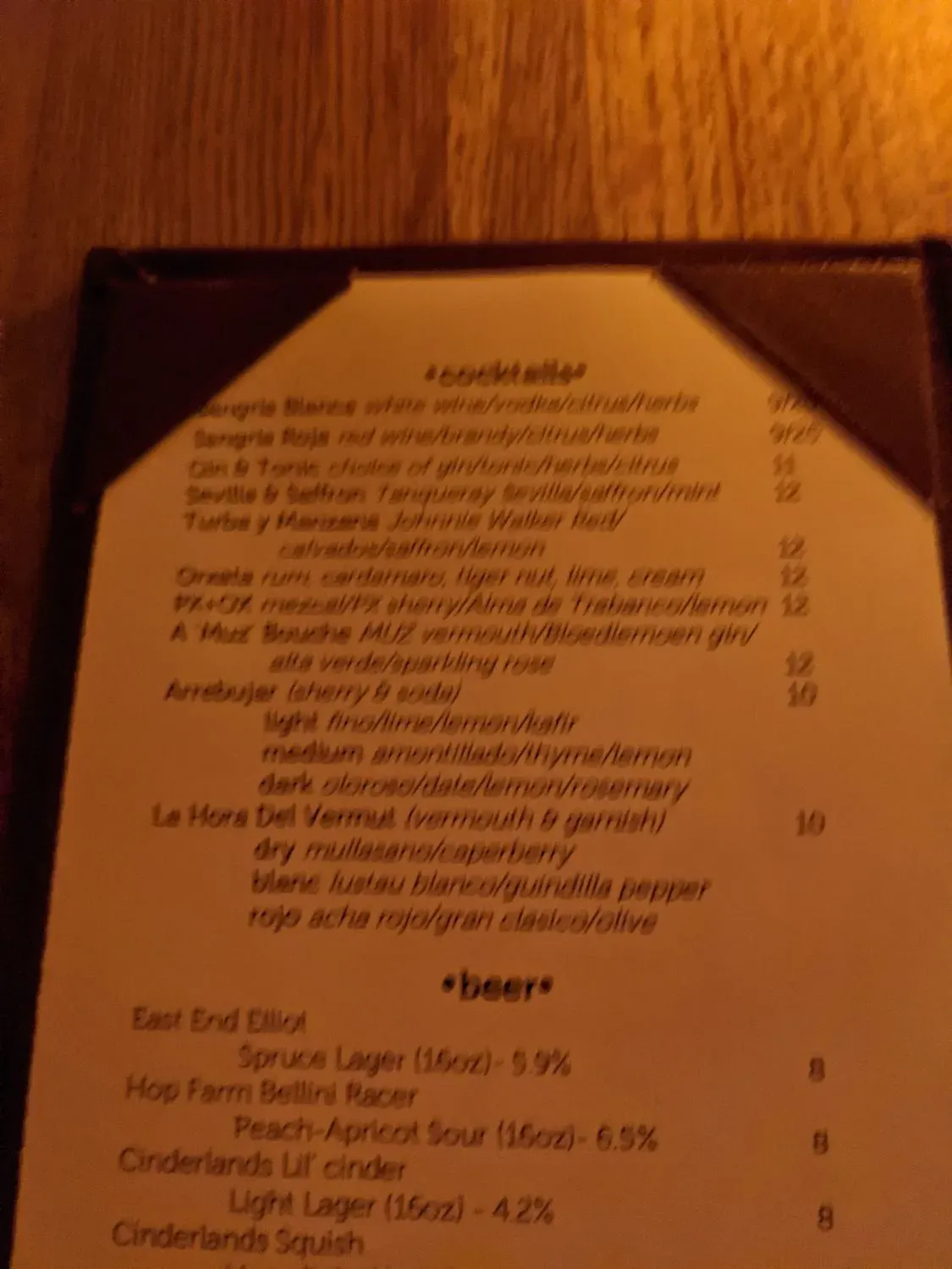 Menu 5