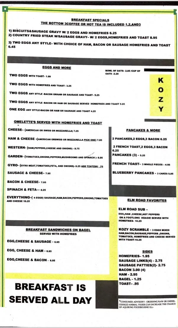 Menu 1