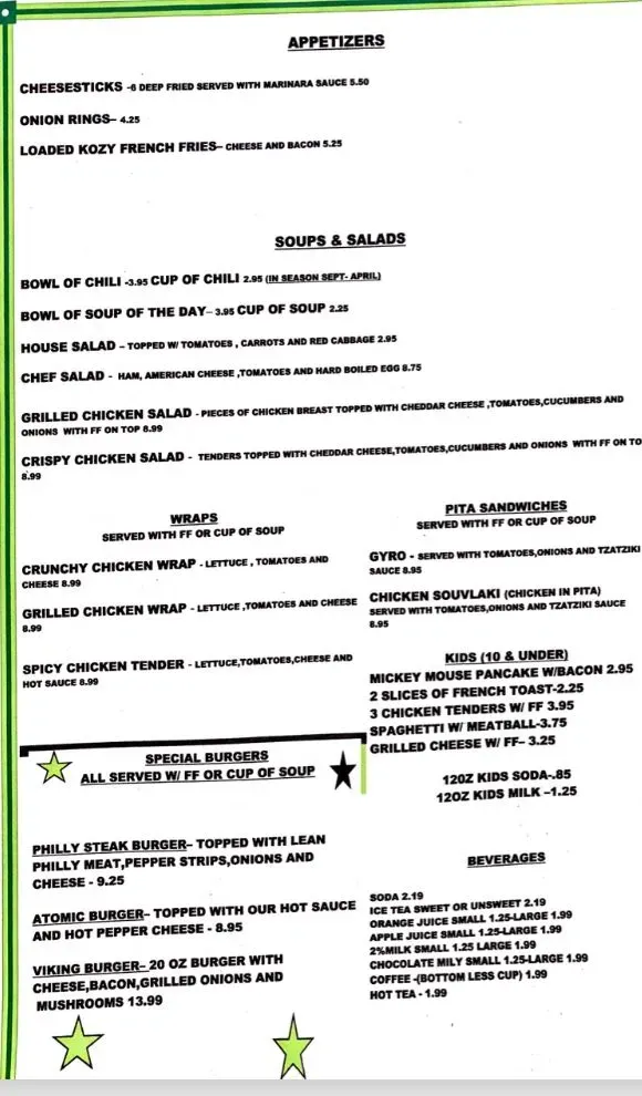 Menu 5